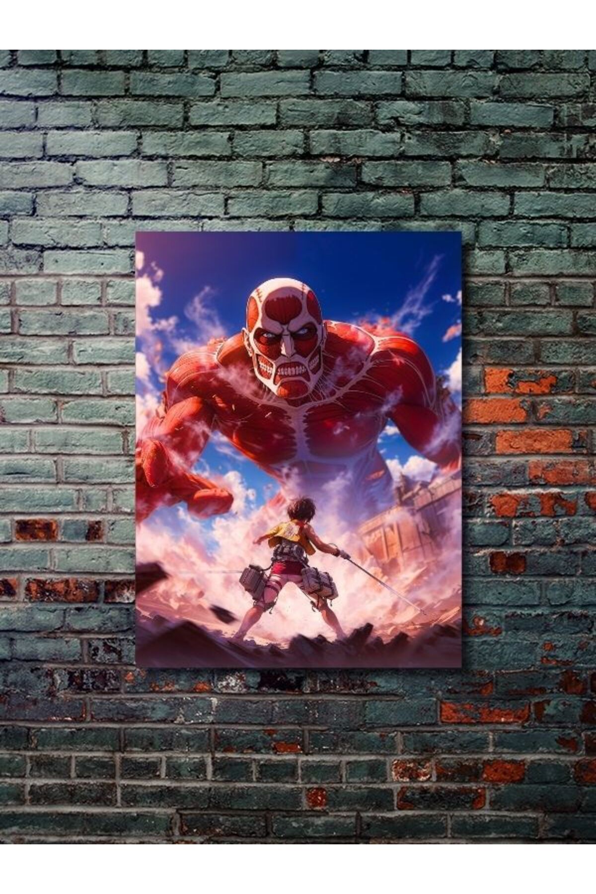 ZNC Attack On Titan - Anime & Manga Posterleri, Özel Tasarım Kağıt Poster, Duvar Sanatı