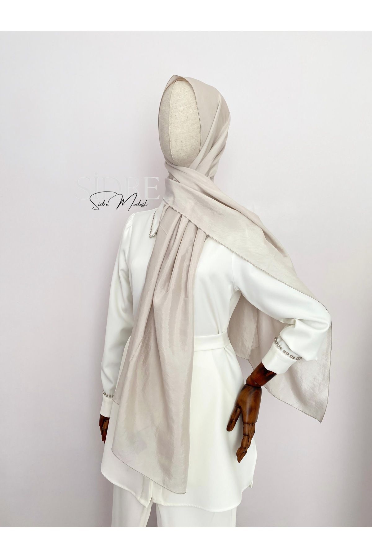 SİDRE MODEST Minel Hafif Bej Şal