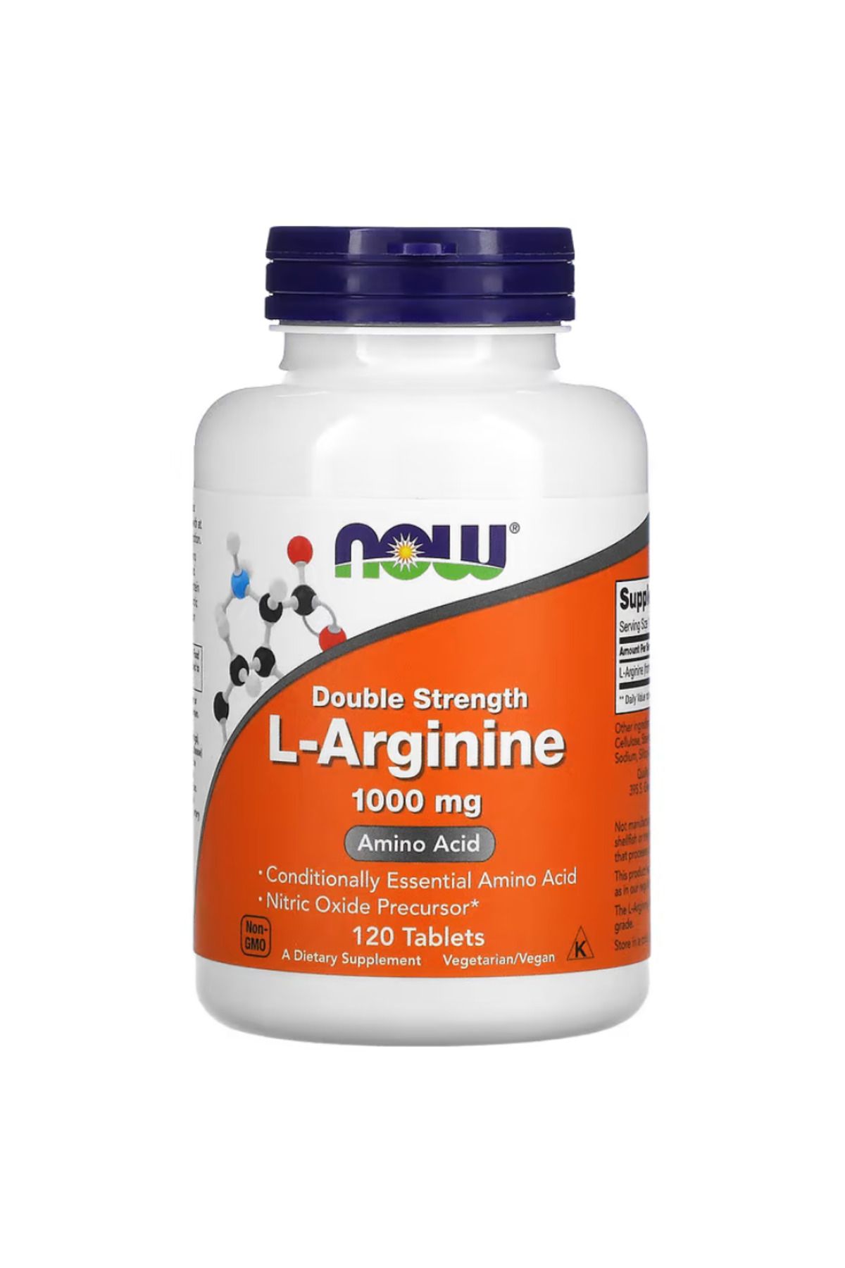 Now Foods , L-Arginine, Double Strength, 1,000 mg, 120 Tablets