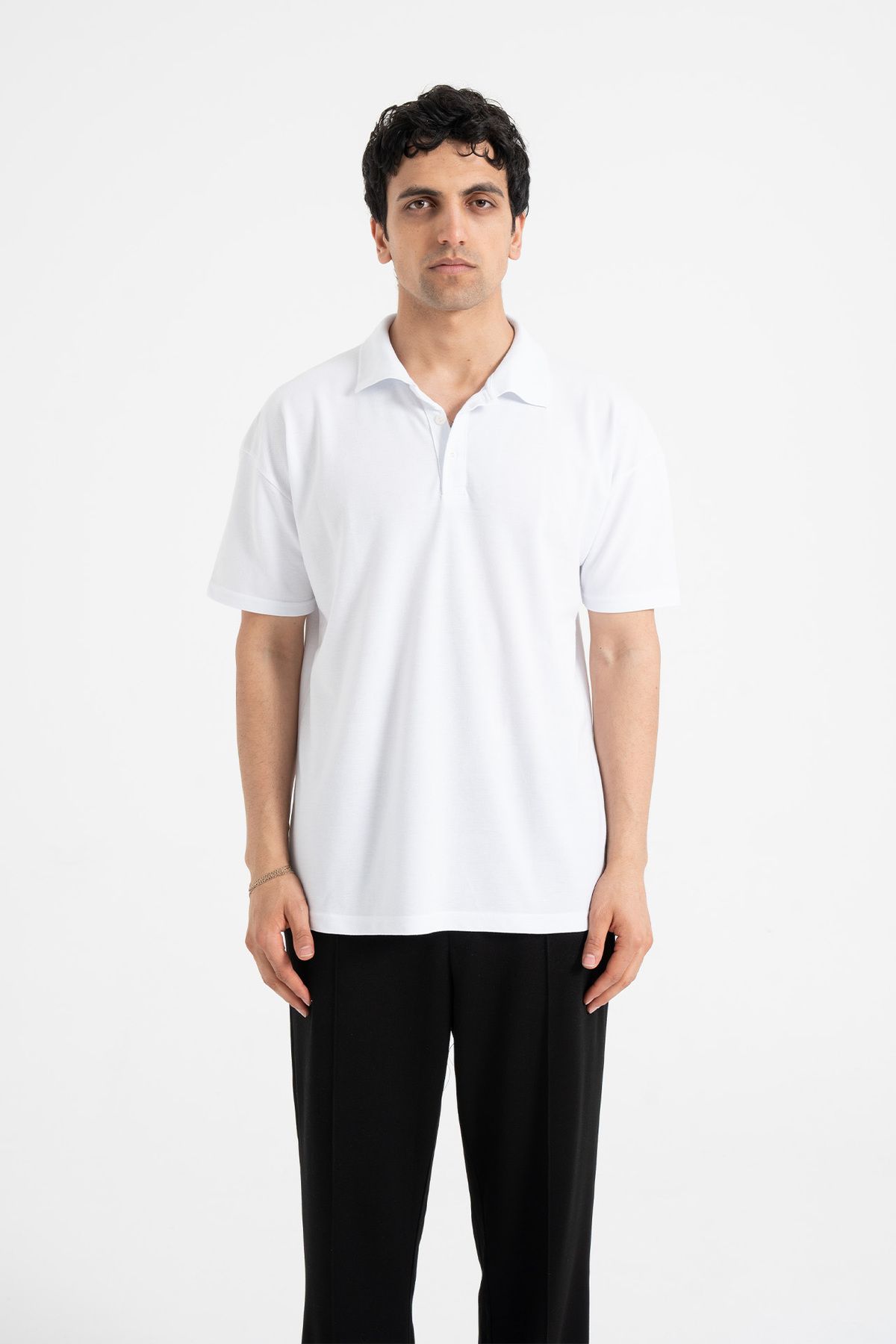 ATE WEAR Basic Rahat Kalıp Polo Yaka Tişört