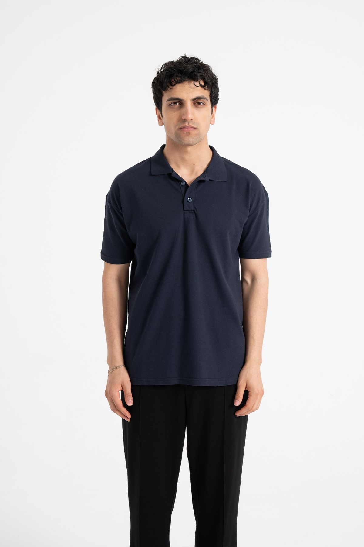 ATE WEAR Basic Rahat Kalıp Polo Yaka Tişört