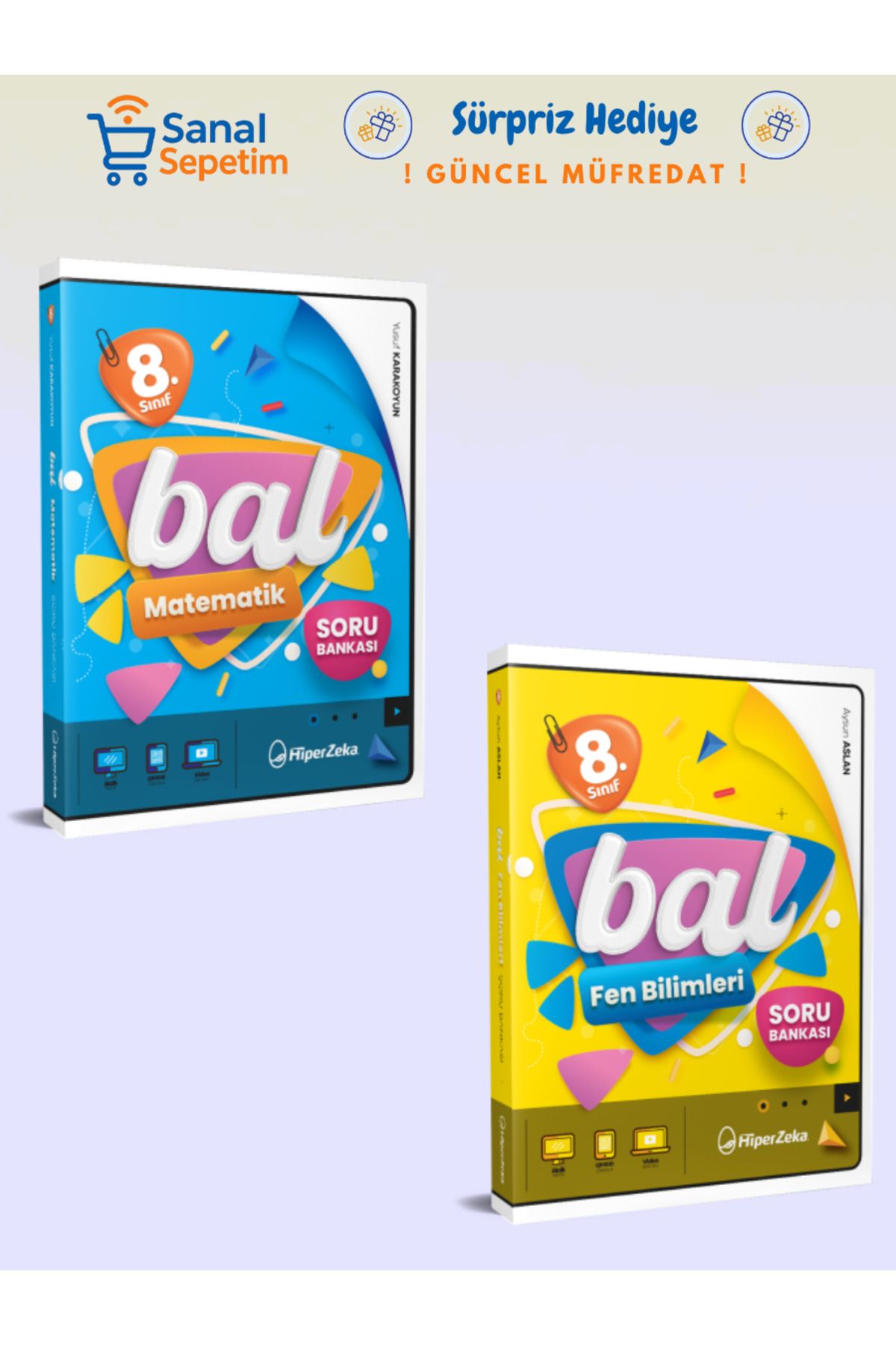 hiper zeka 8. Sınıf BAL Matematik - Fen Bilimleri Soru Bankaları SET