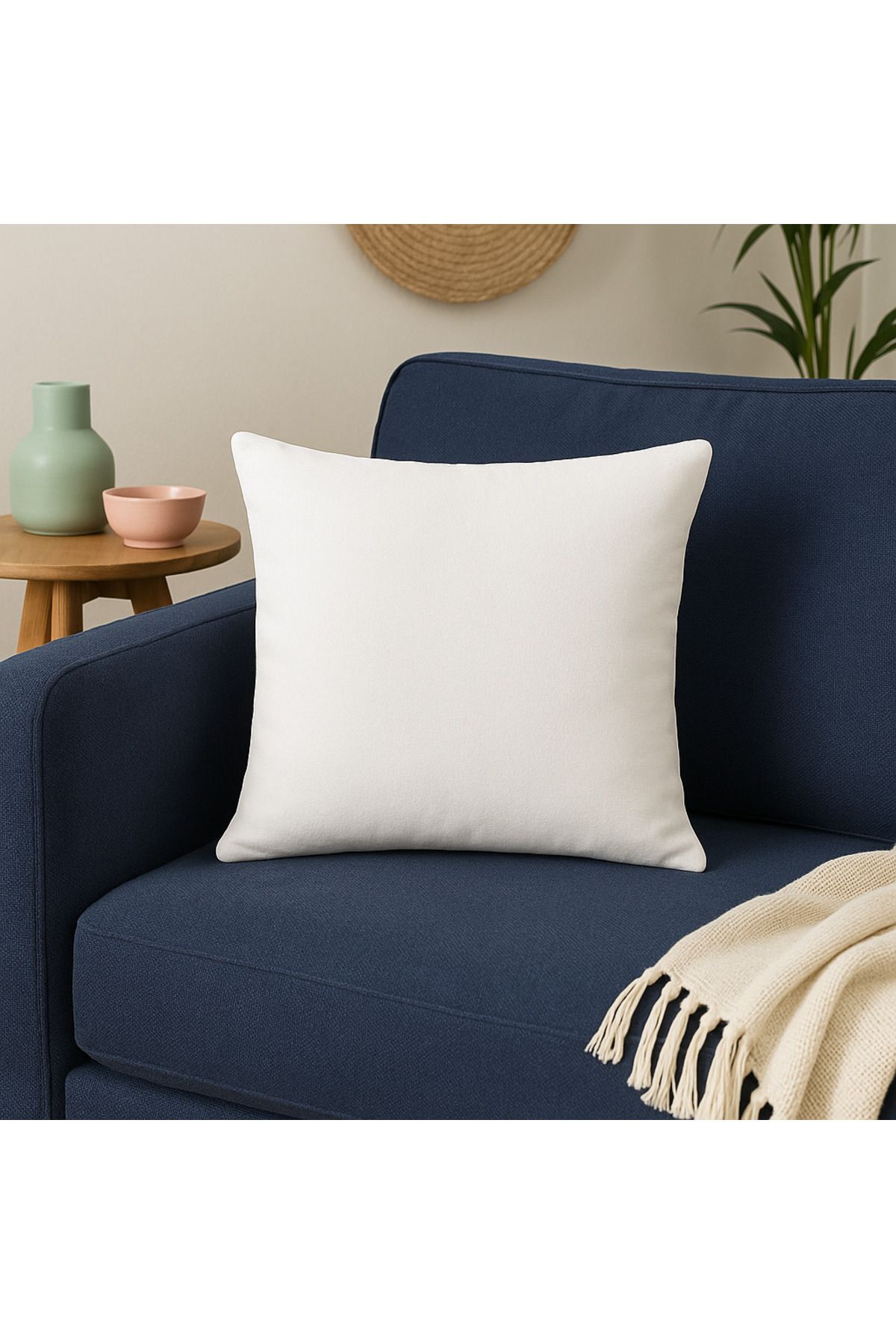 Lief Home İçi Elyaf Dolgulu Kırlent Yastık | 40x40 ( 1 Adet )