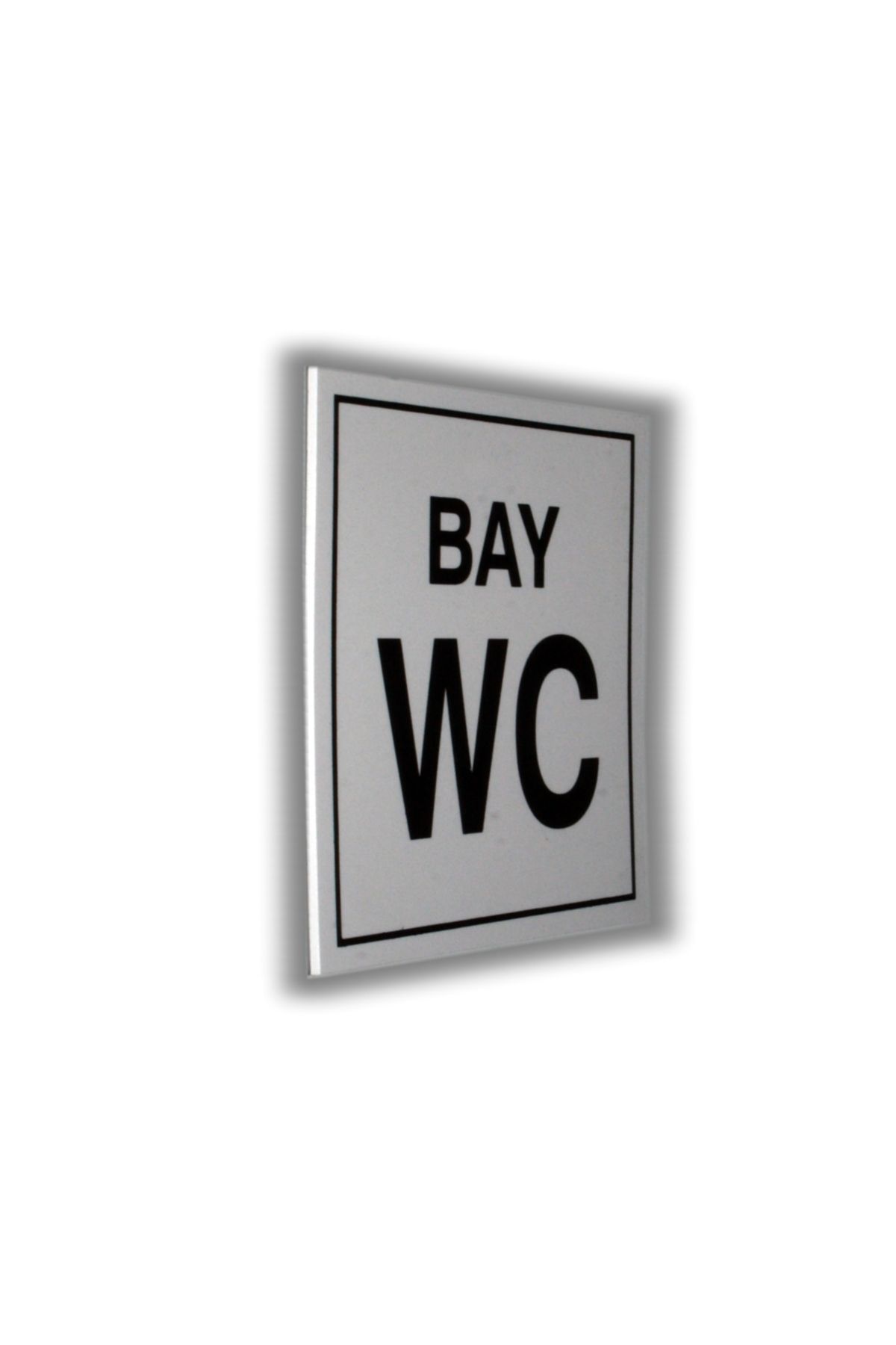 Bul-Sat-Forex Warning Signs and Symbols 10X10 cm 1 mm Written Mr.-Ms. Wc Symbol for Handicapped 2