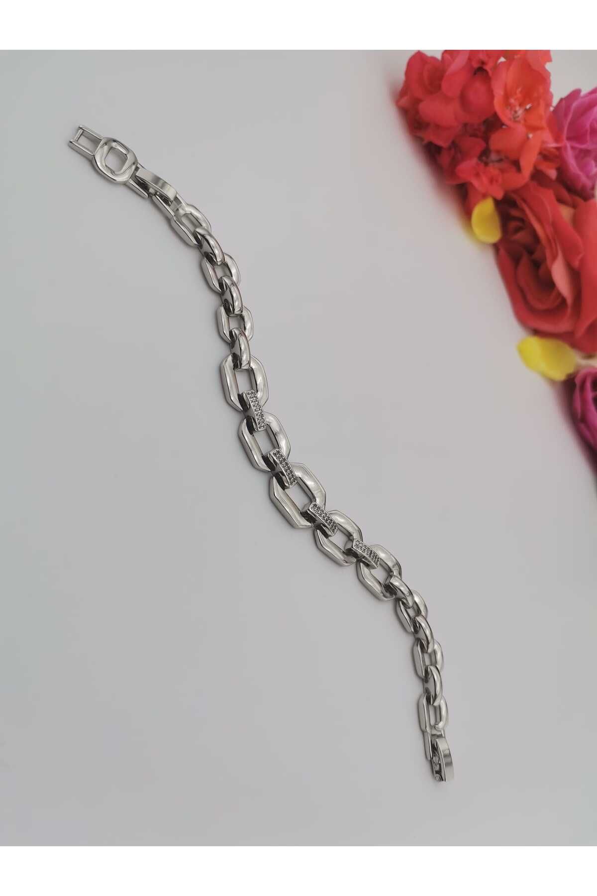 Wibex accessory 14.K Altın Kaplama Zirkon Ve Kristal Taşlı Bileklikler (NOT) Ürünlerin 2.CM Daraltması Mevcut