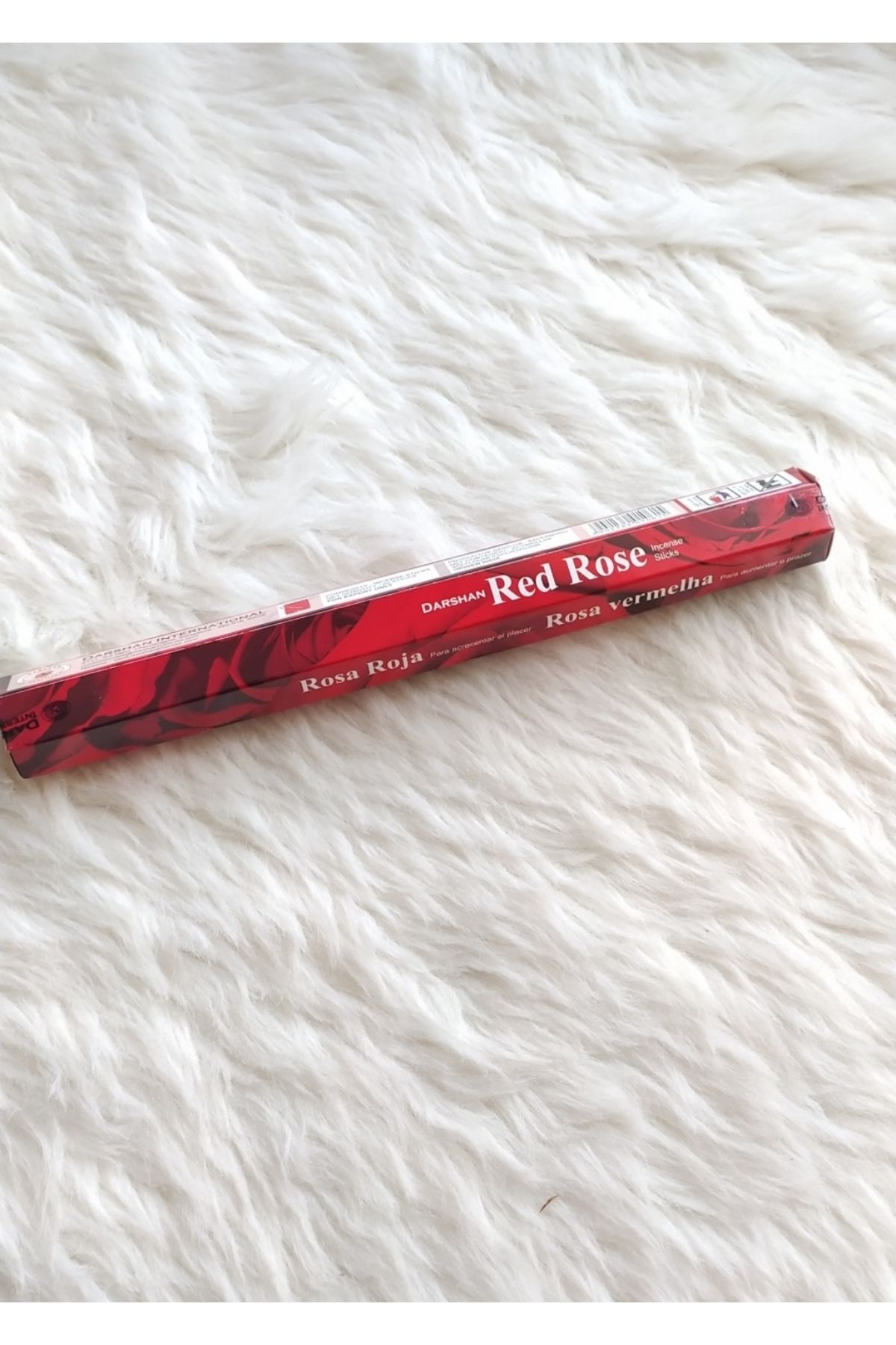 Darshan Incense 20 Adet Kırmızı Gül Red Rose Çubuk Tütsü Darshan
