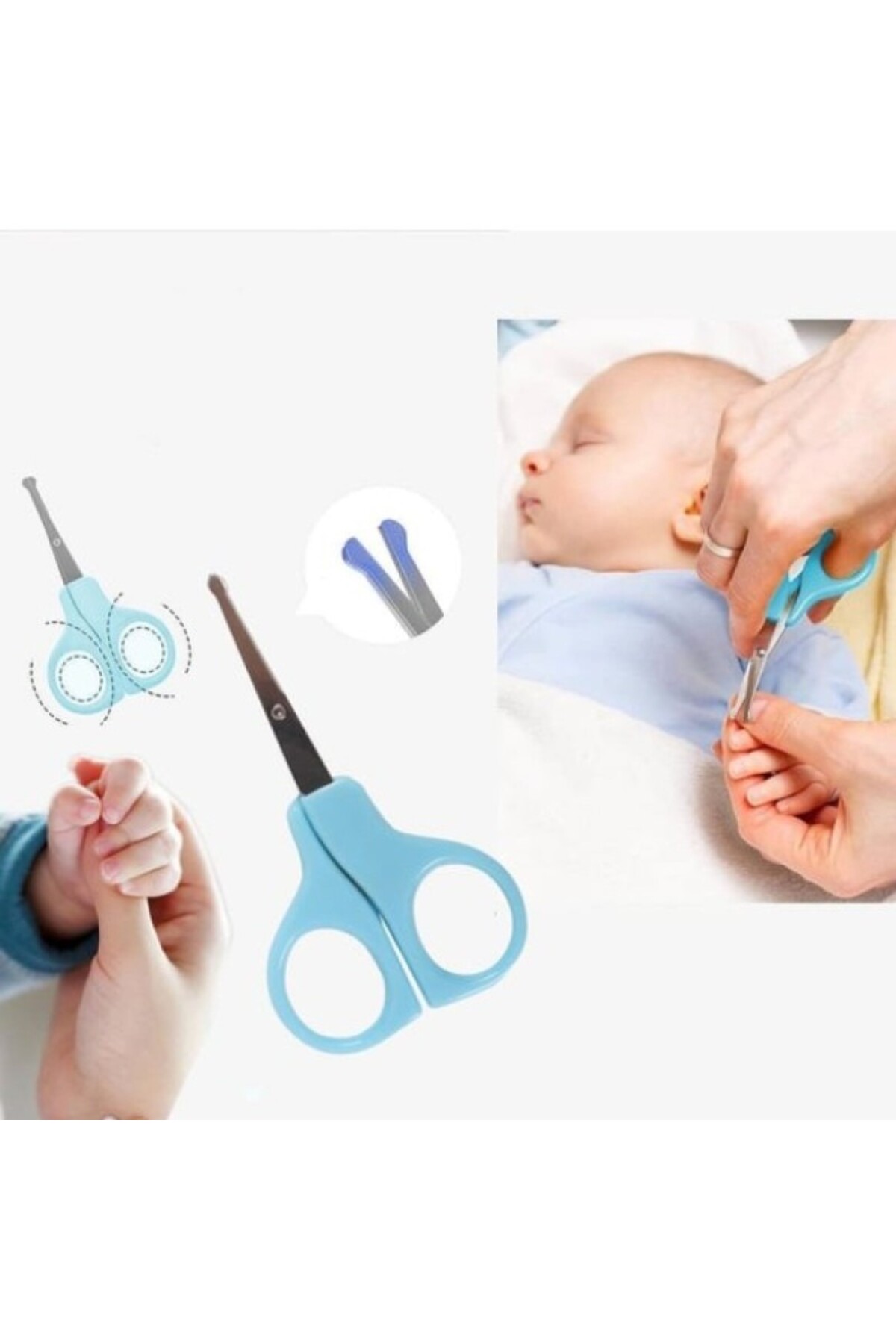 STLIFE 8 Parça Bebek Bakım Seti Ateşölçer Damlalık Bebek Tırnak Makası Termometre fotoğrafı 6 (önizleme)