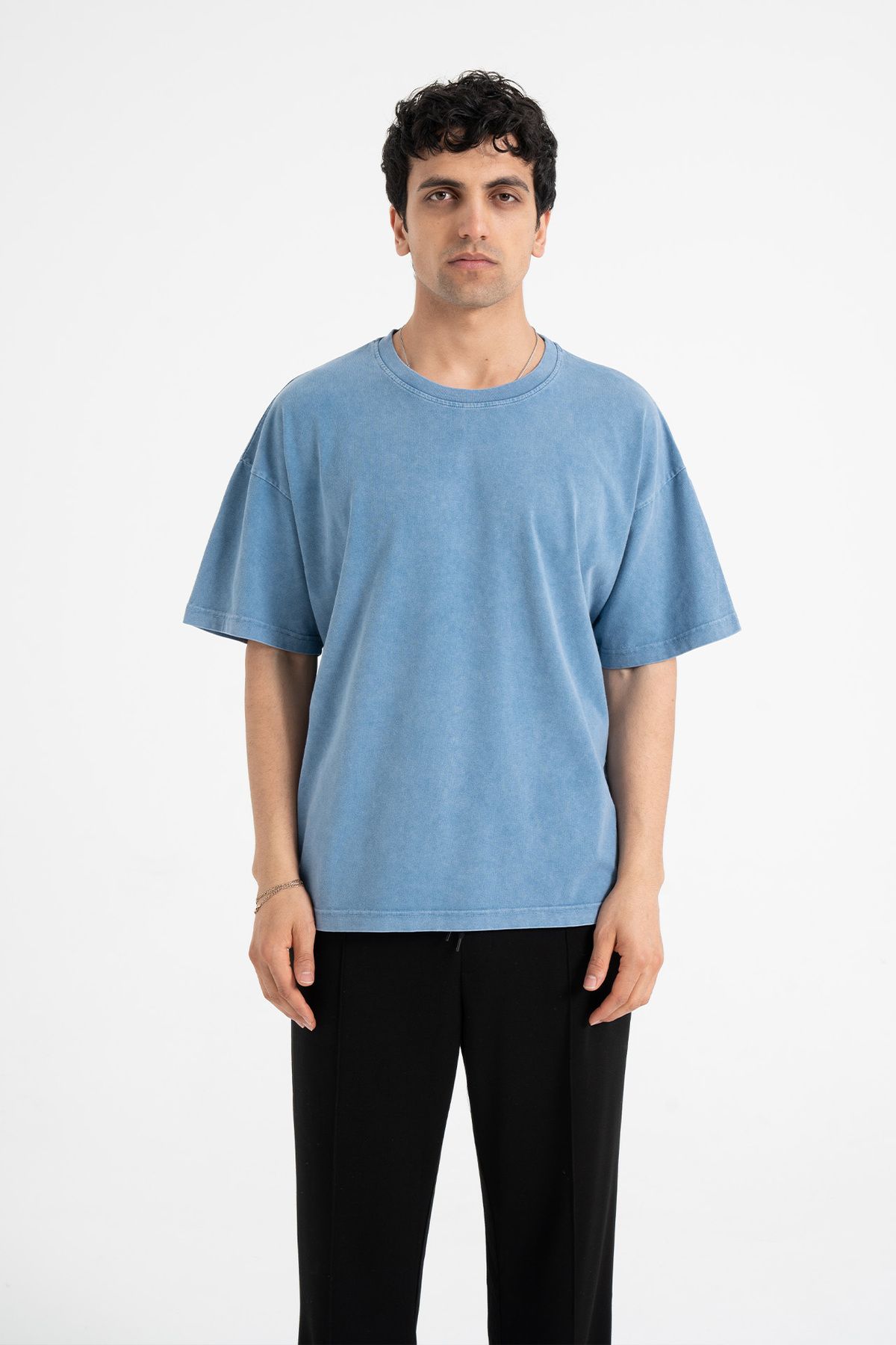 ATE WEAR Rpblic Nakışlı Basic Oversize Tişört