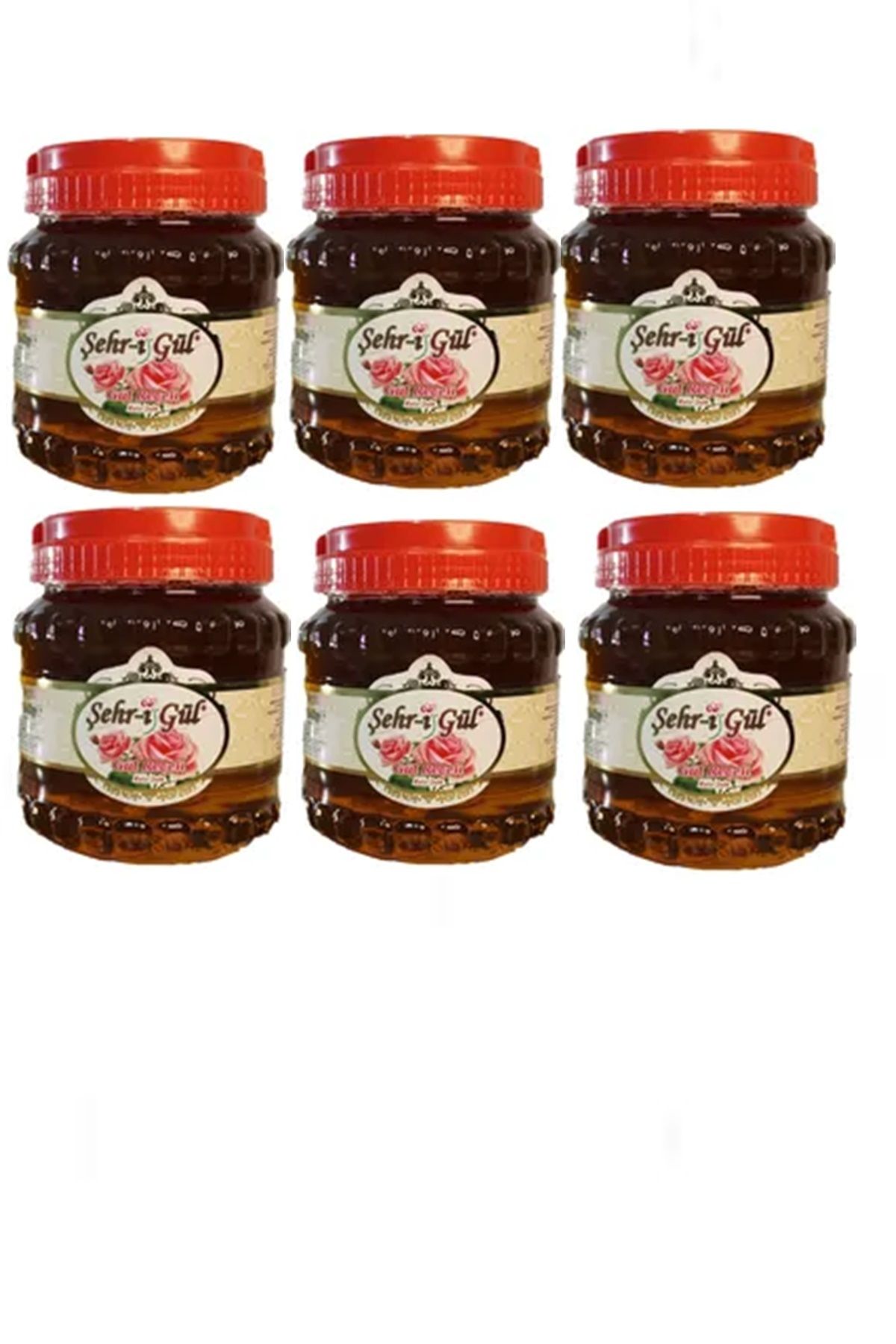 Şehri Gül Isparta Gül Reçeli 1900 g. x 6 Adet