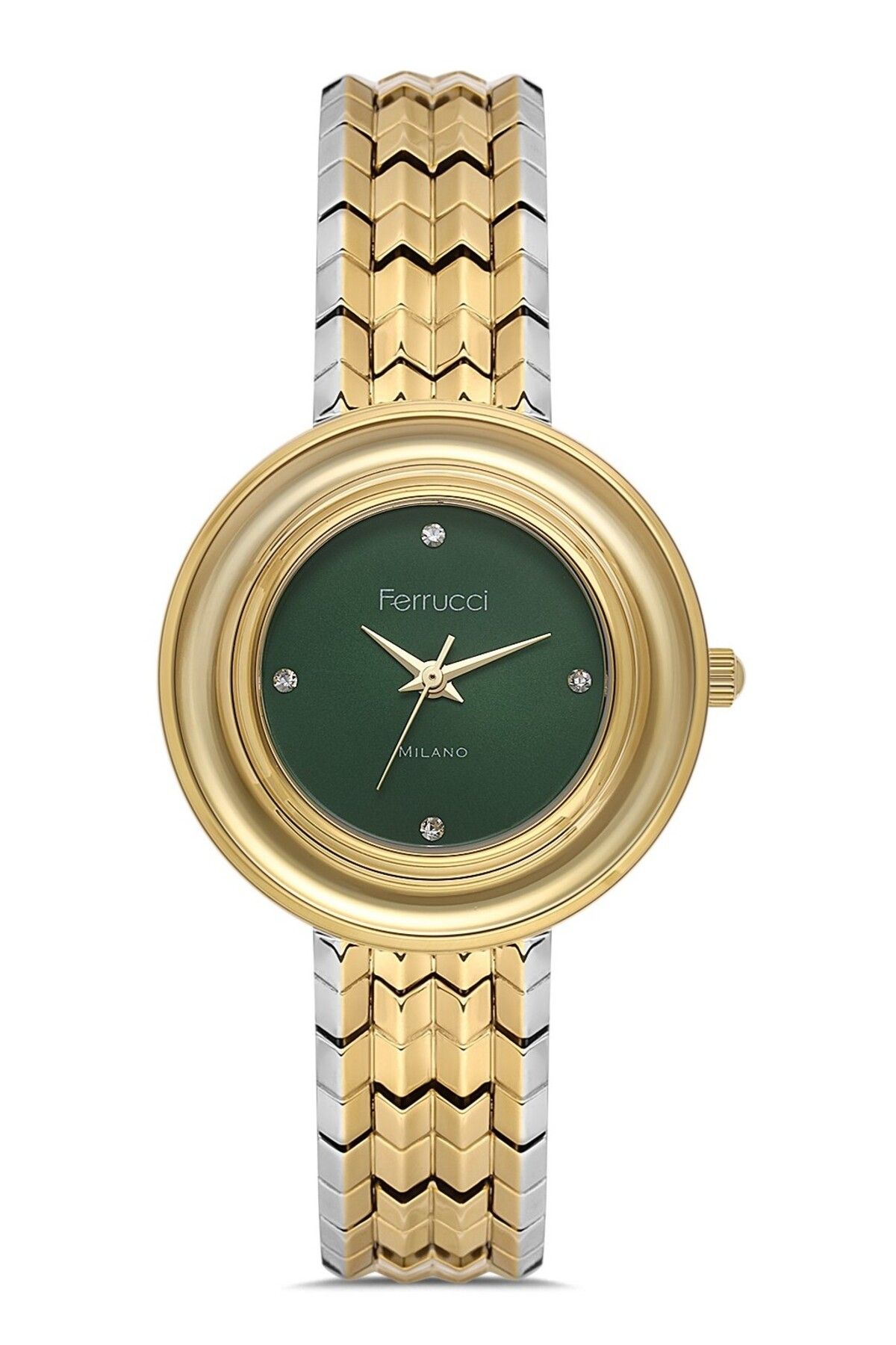 Ferrucci KADIN KOL SAATİ FC102403416M.02640003 GÜMÜŞ-GOLD