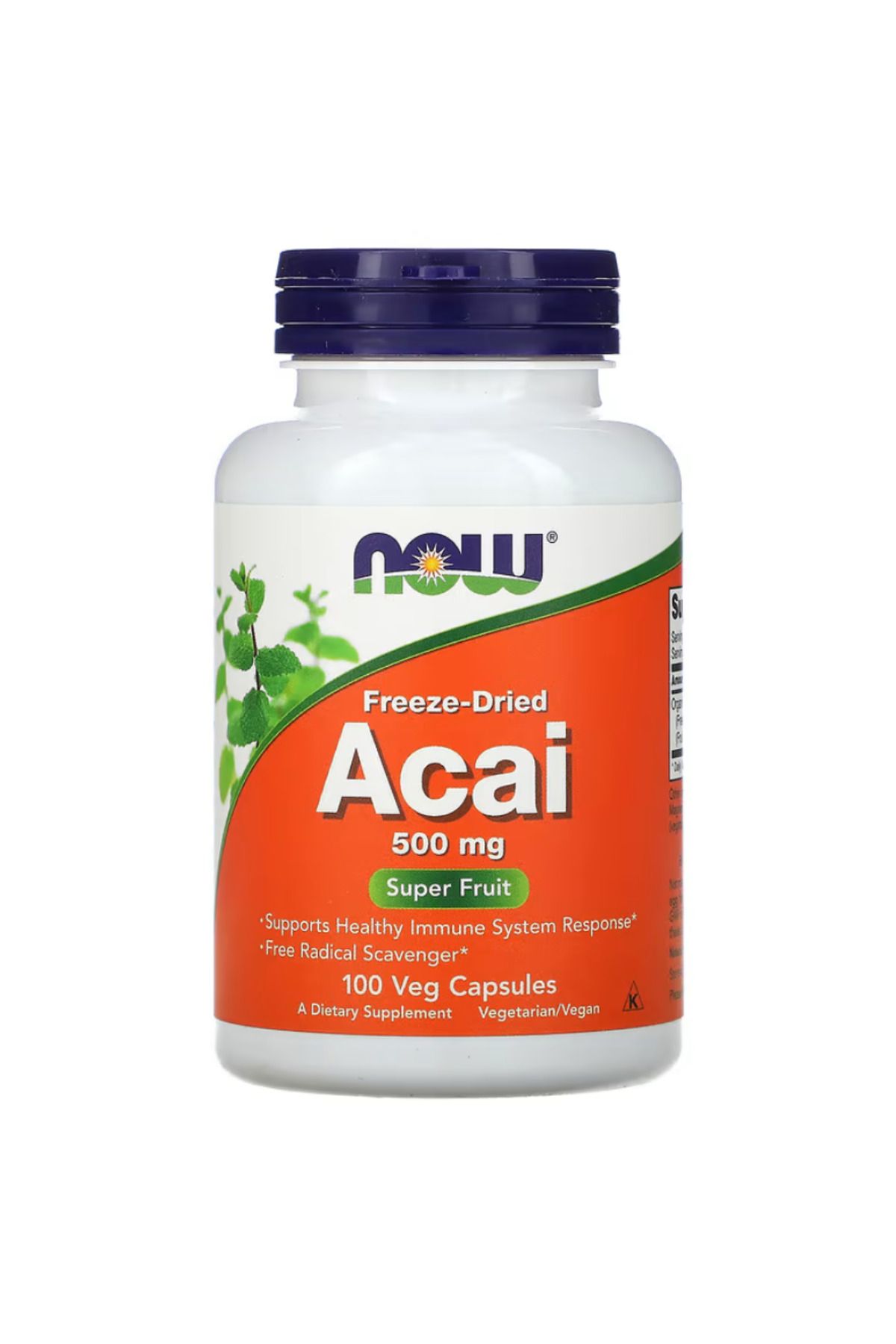 Now Foods , Freeze-Dried Acai, 500 mg, 100 Veg Capsules