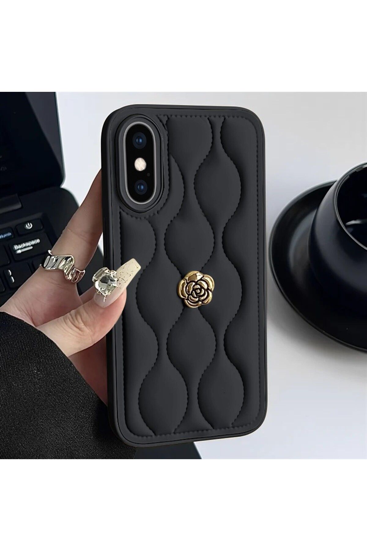 Zebana Apple iPhone X Uyumlu Zebana Camellia Kılıf