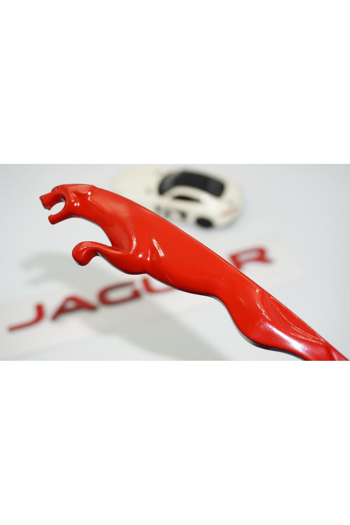 DK Tuning Jaguar Panter Kırmızı Bagaj Yazı Logo Arma Seti