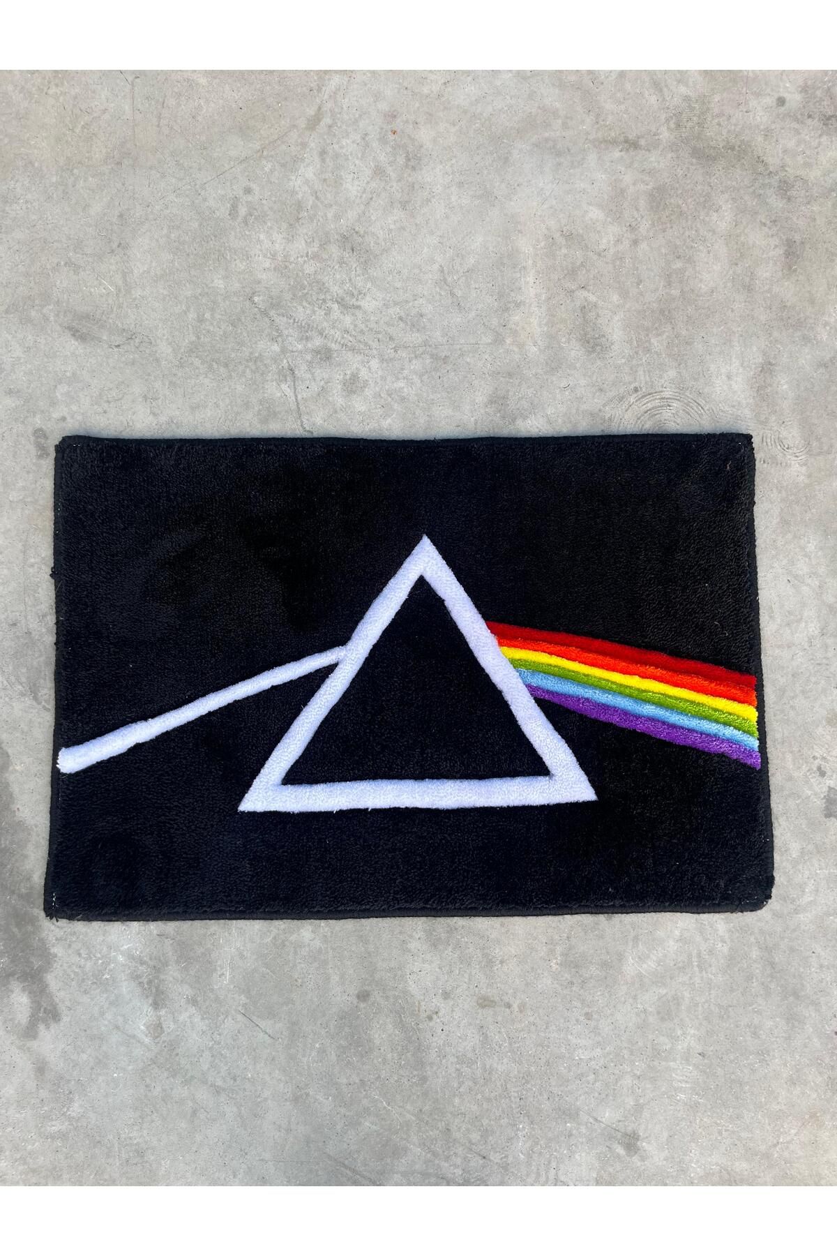 Rell Home El Yapımı Pink Floyd Gökkuşağı Tufting Halı