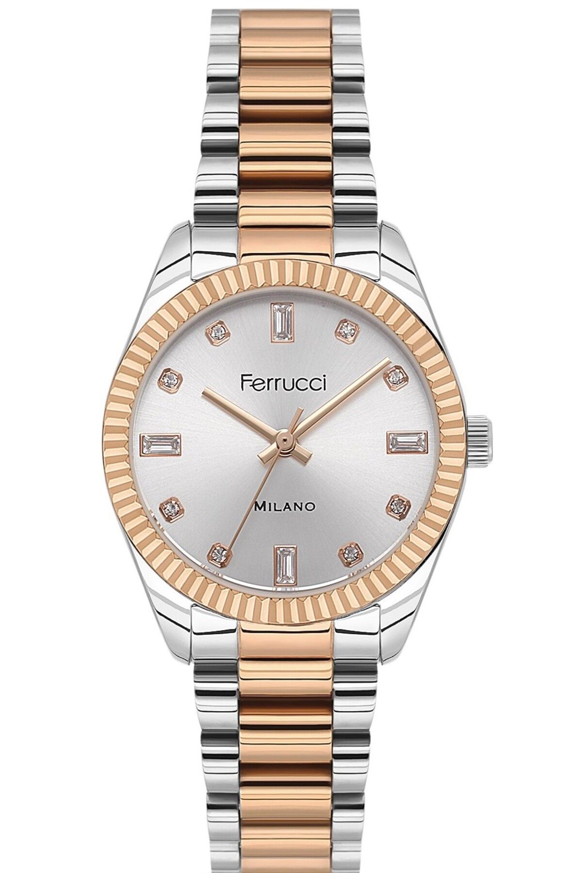 Ferrucci KADIN KOL SAATİ FC112414068M.02640013 GÜMÜŞ-ROSE