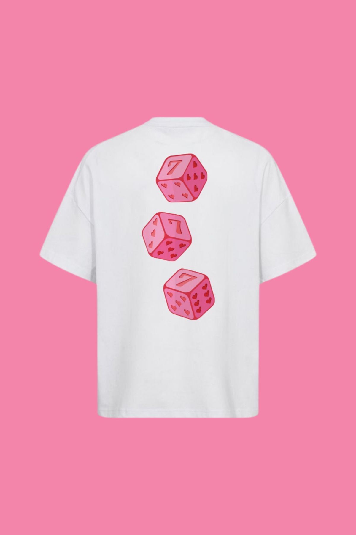 Dupe Design 777 Zar Baskılı Oversize T-shirt