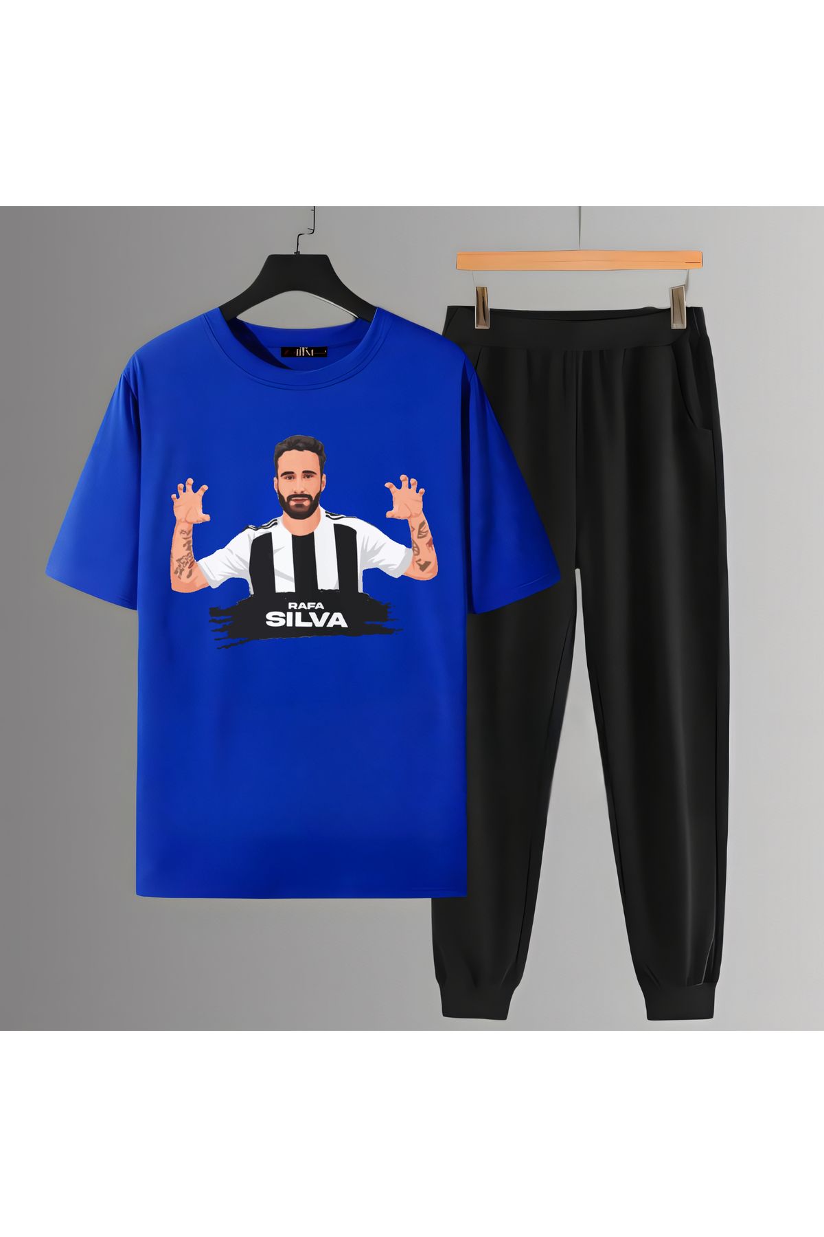Biy Store Rafa Silva kartal sevinci forma baskılı unisex kadın erkek kısa kollu tişört t-shirt eşofman takımı