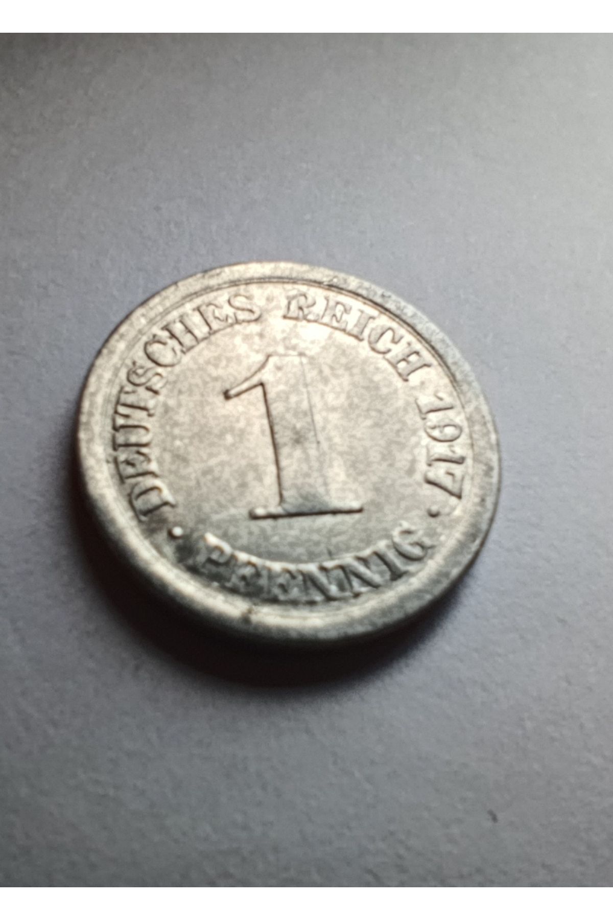 Koleksiyon ALMANYA 1917 YILI KÜÇÜK 1 FENİK ÇİL. Çap: 16 mm
