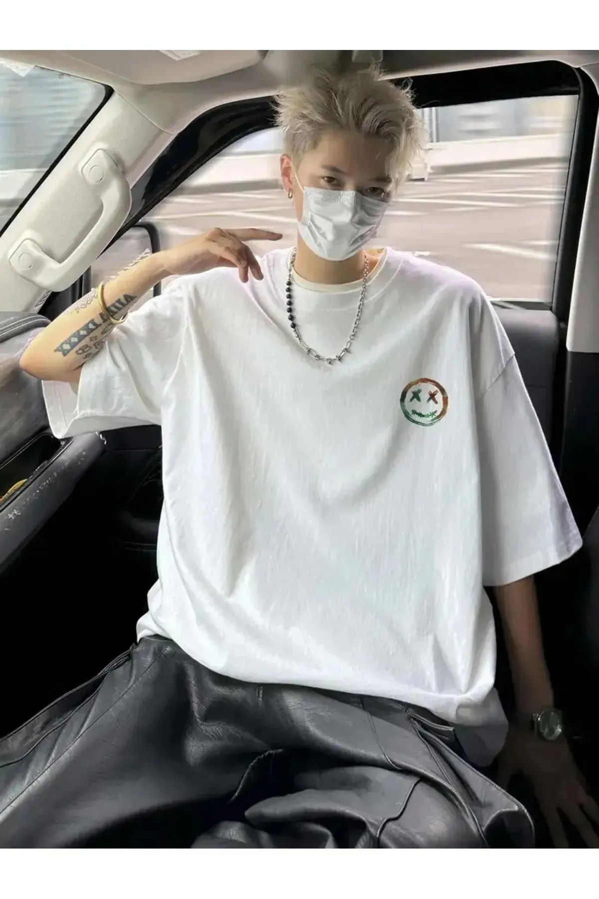 Koklonmoda Büyük Beden Unisex Nirvana Baskılı Oversize T-Shirt