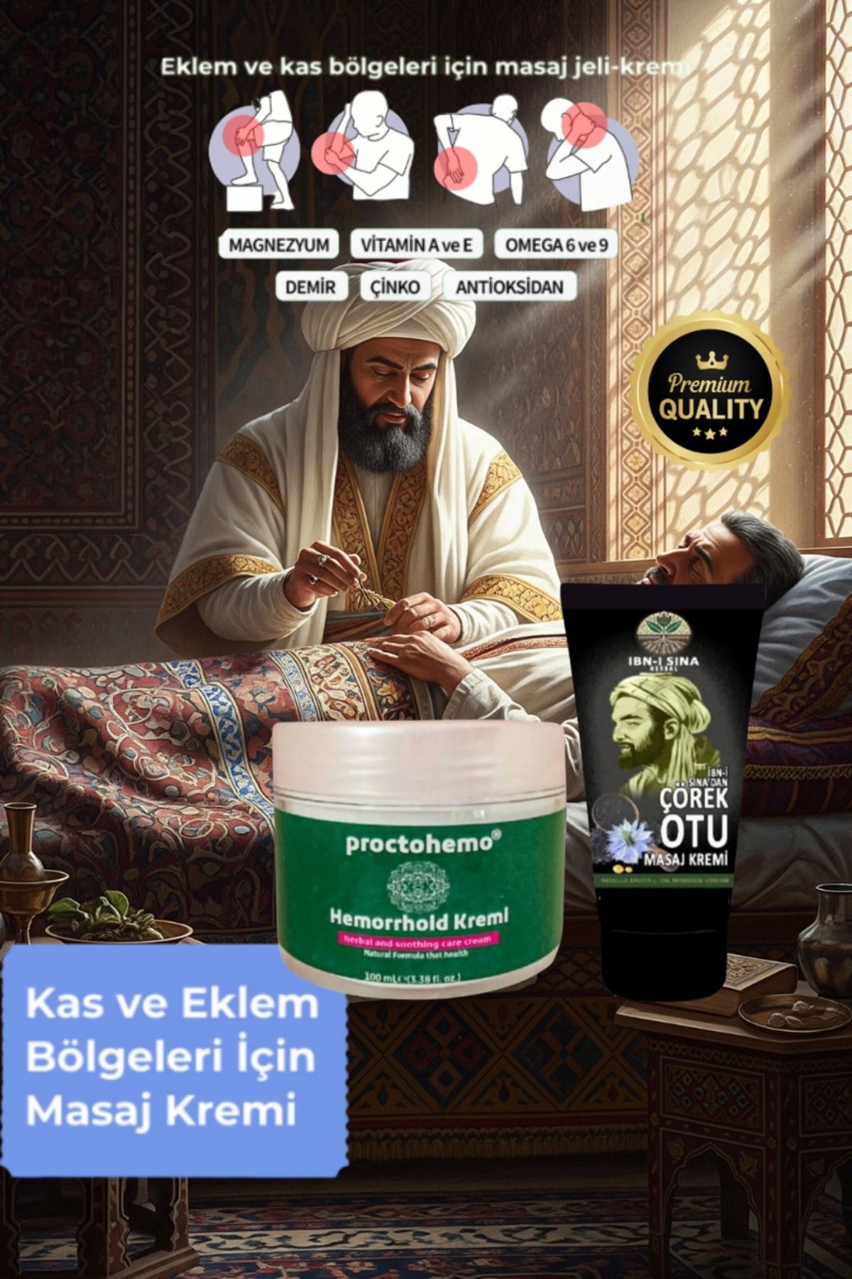 ÇAVDAR Proctohemo 100 ml Hemeroid Kremi+İbn-i Sina Çörek Otu Kremi 50 ml