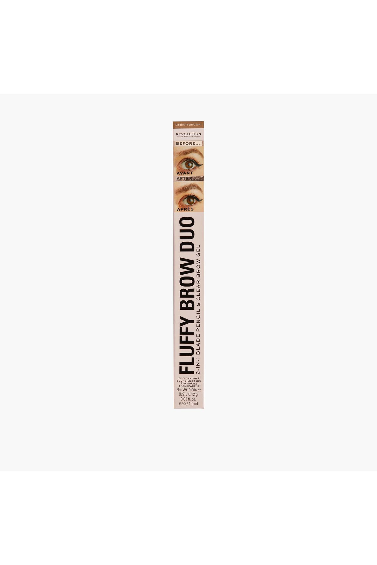 MAKEUP REVOLUTION-Fluffy Brow 2-in-1 Blade Pencil and Brow Gel 1