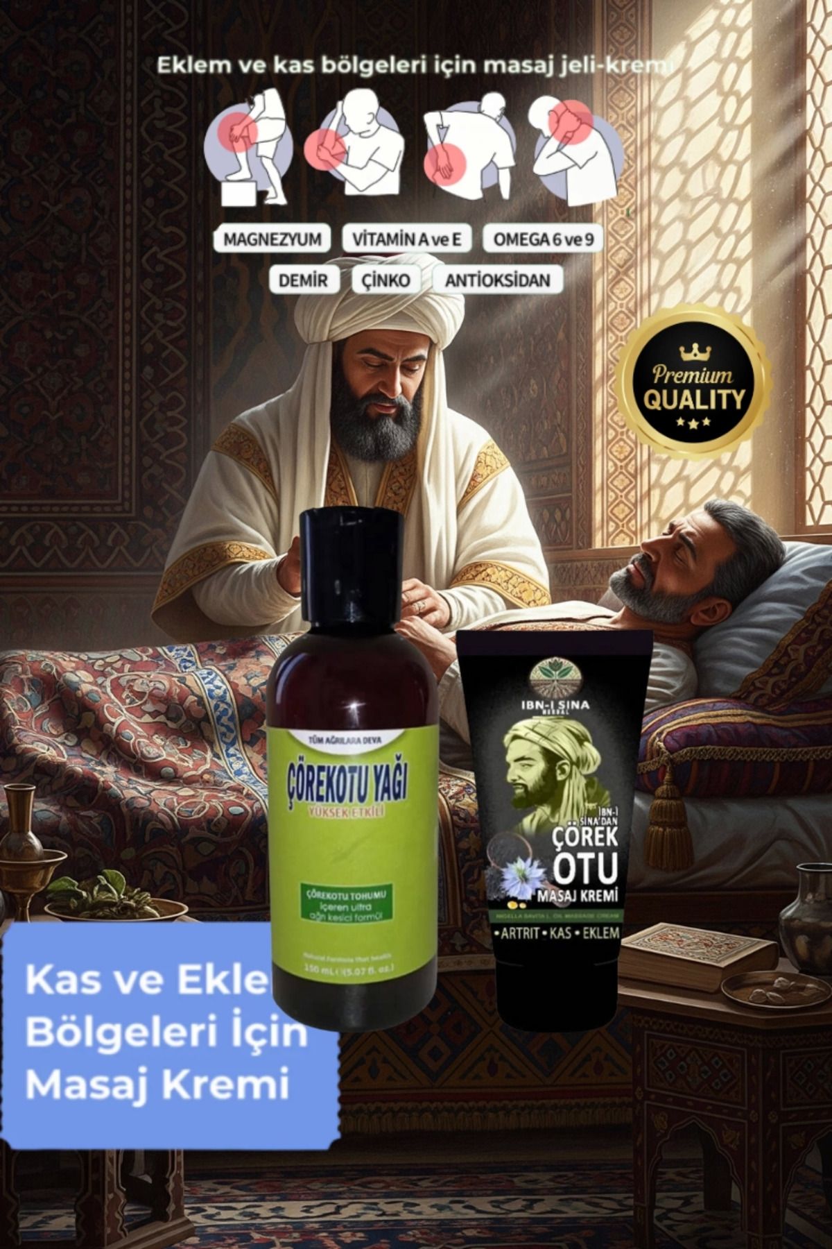 feifei Çörek Otu Yağı 150 Ml Sızı Dindirici + İbn-I Sina Çörek Otu Kremi 50 Ml