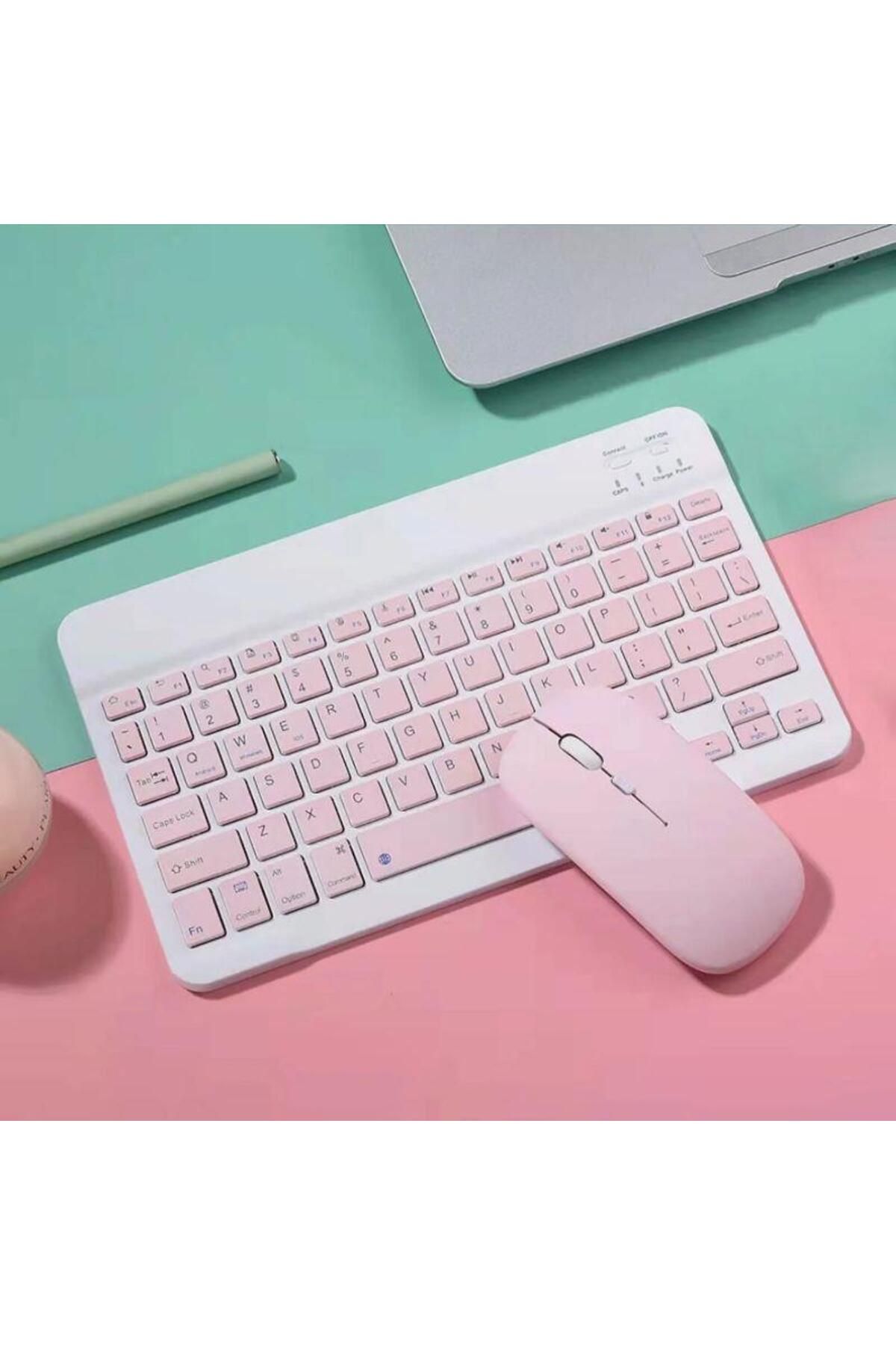 NPS - Bluetooth Klavye Mouse Set PEMBE