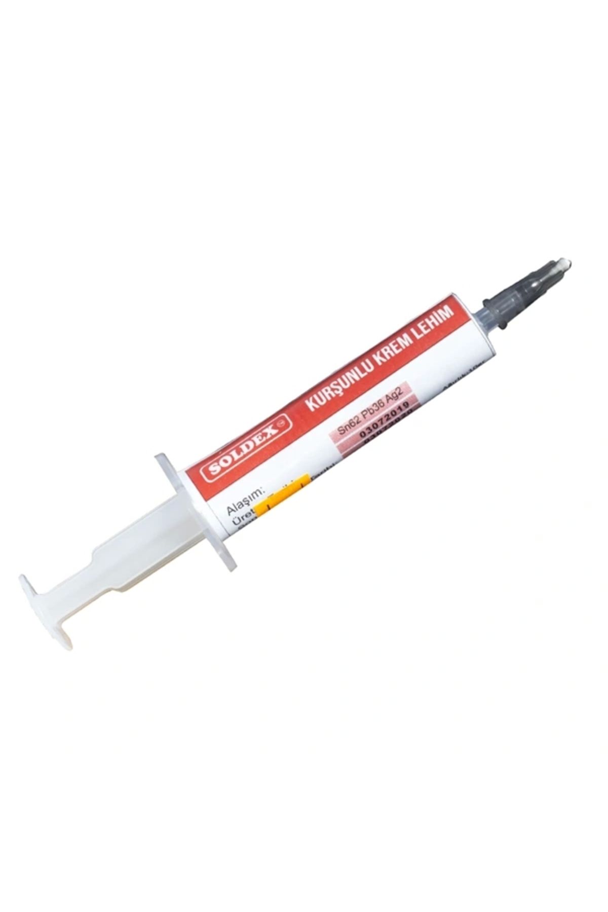 ALFA AKSESUAR 03 Soldex Kurşunlu Enjektör 10 Gr. Krem Lehim Şırınga