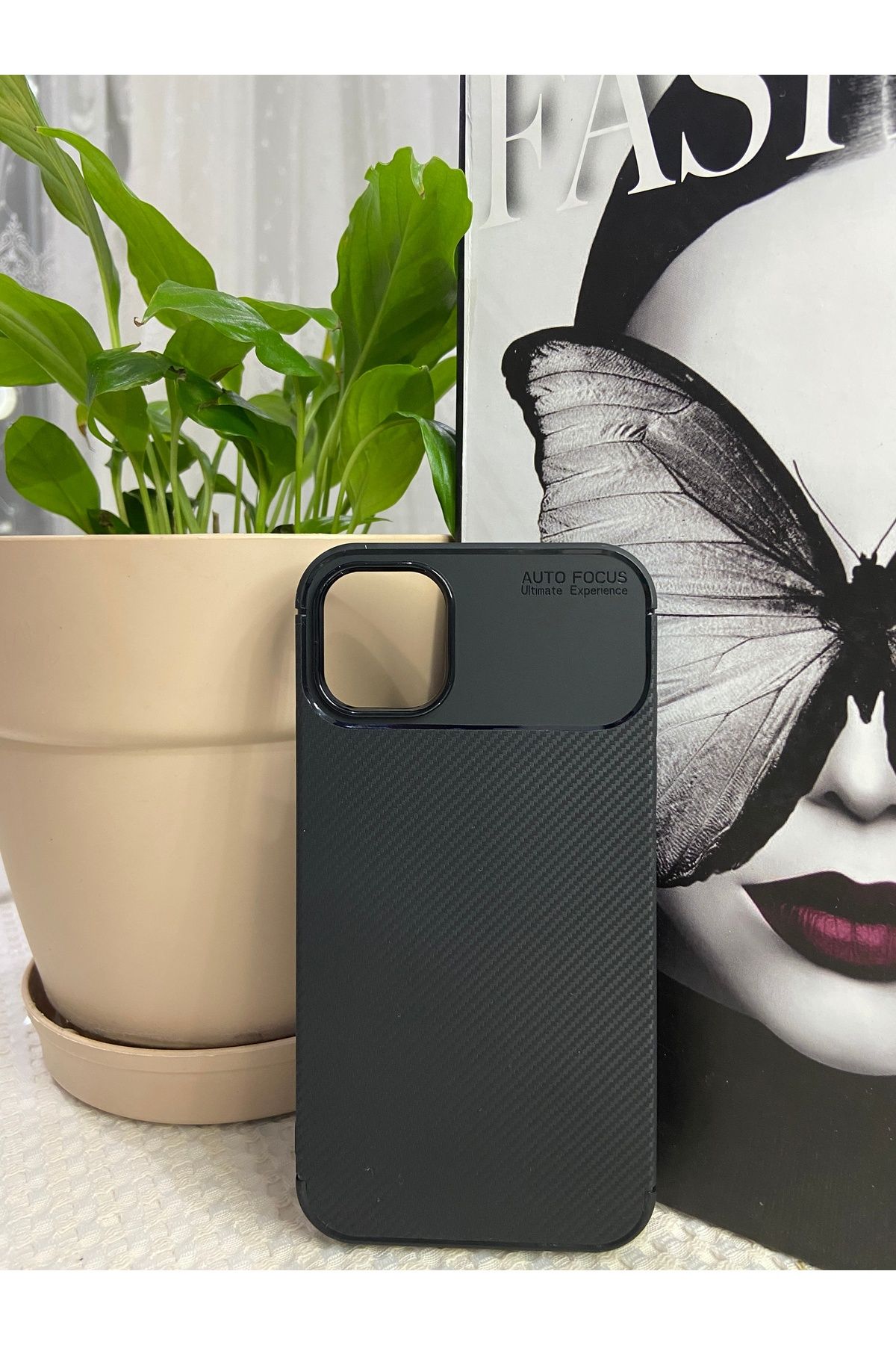 KILIF DEPOSU Apple iPhone 13 ve 14 Uyumlu Auto Focus Siyah, Yeşil, Mavi Kılıf