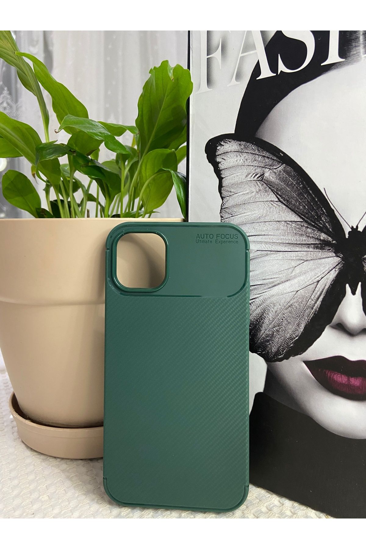 KILIF DEPOSU Apple iPhone 13 ve 14 Uyumlu Auto Focus Siyah, Yeşil, Mavi Kılıf