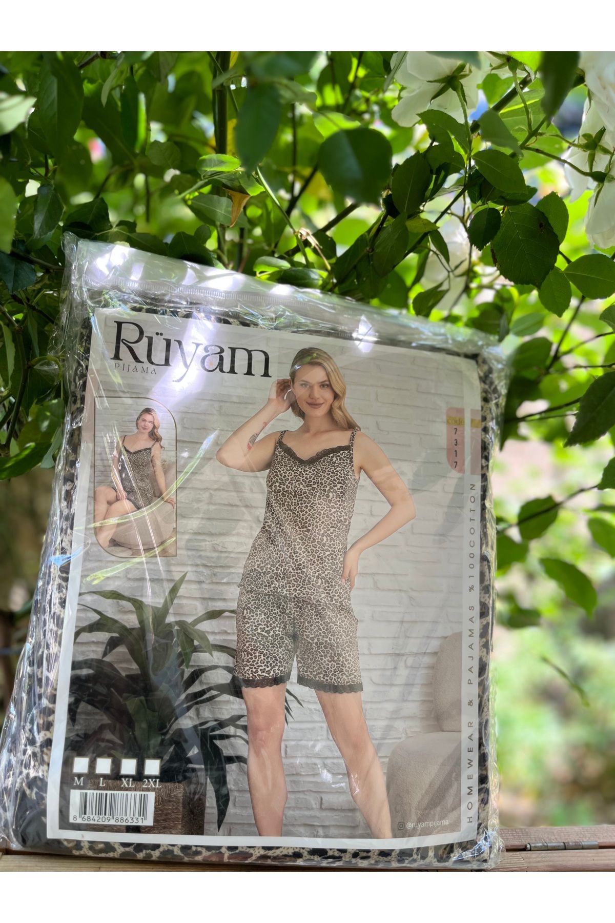 Rüyam Kadın İp Askılı Şortlu Pijama Takımı
