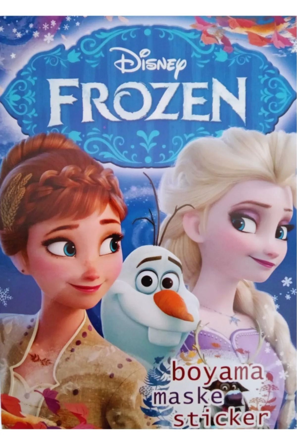 booddie Frozen Elsa Anna Karlar Ülkesi Boyama Kitabı Stickerli Boyanacak Sayfa Sayısı 16 Arka Kapak Maskeli