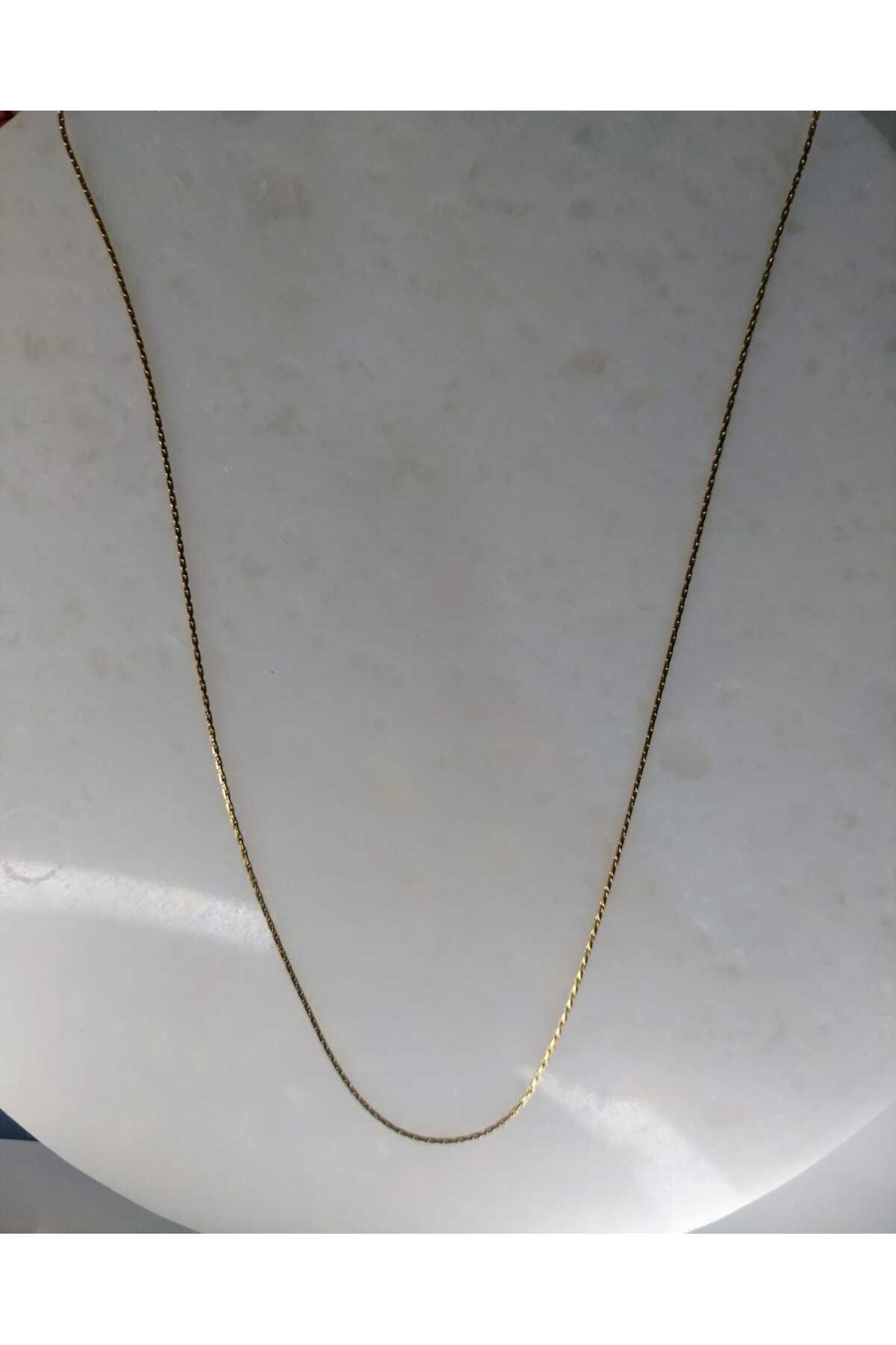 Butik çelik gold kadın zincir