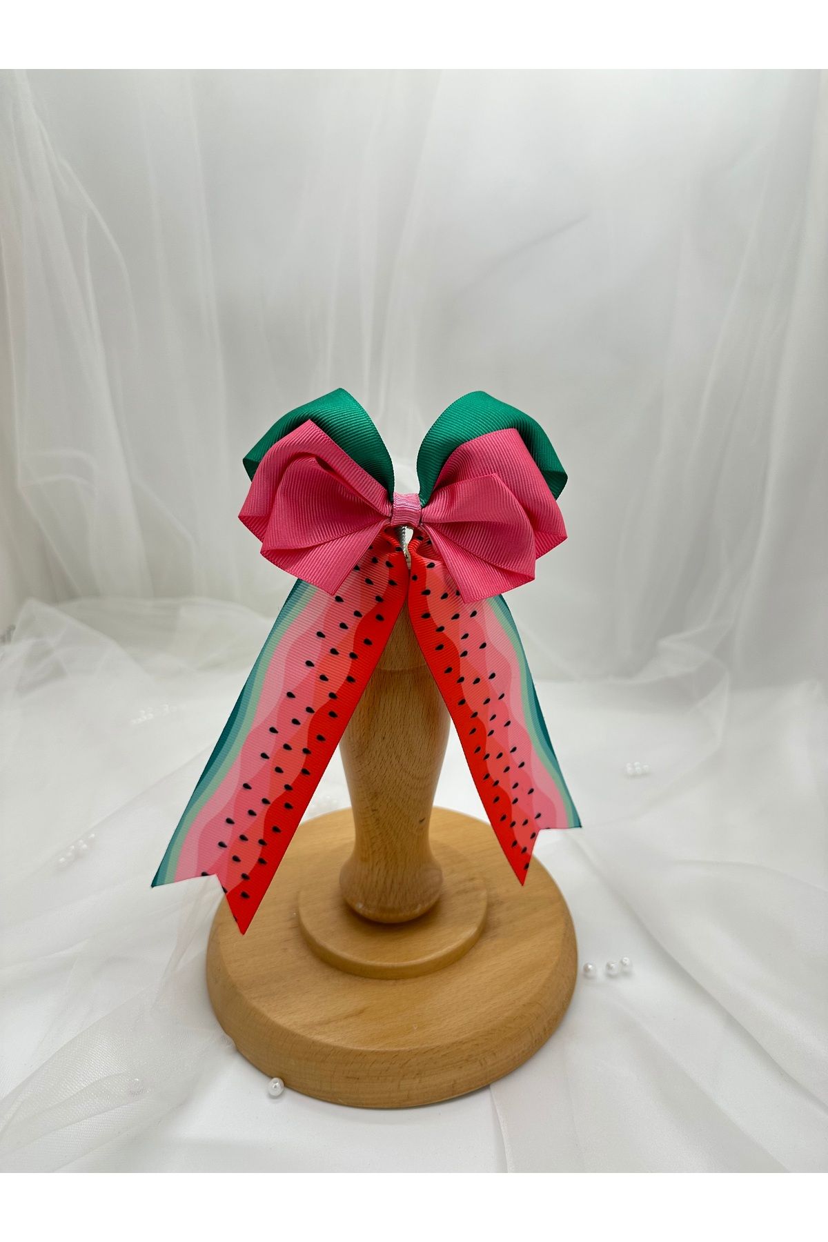 LİNA ATELIER Karpuzlu Fiyonk Toka