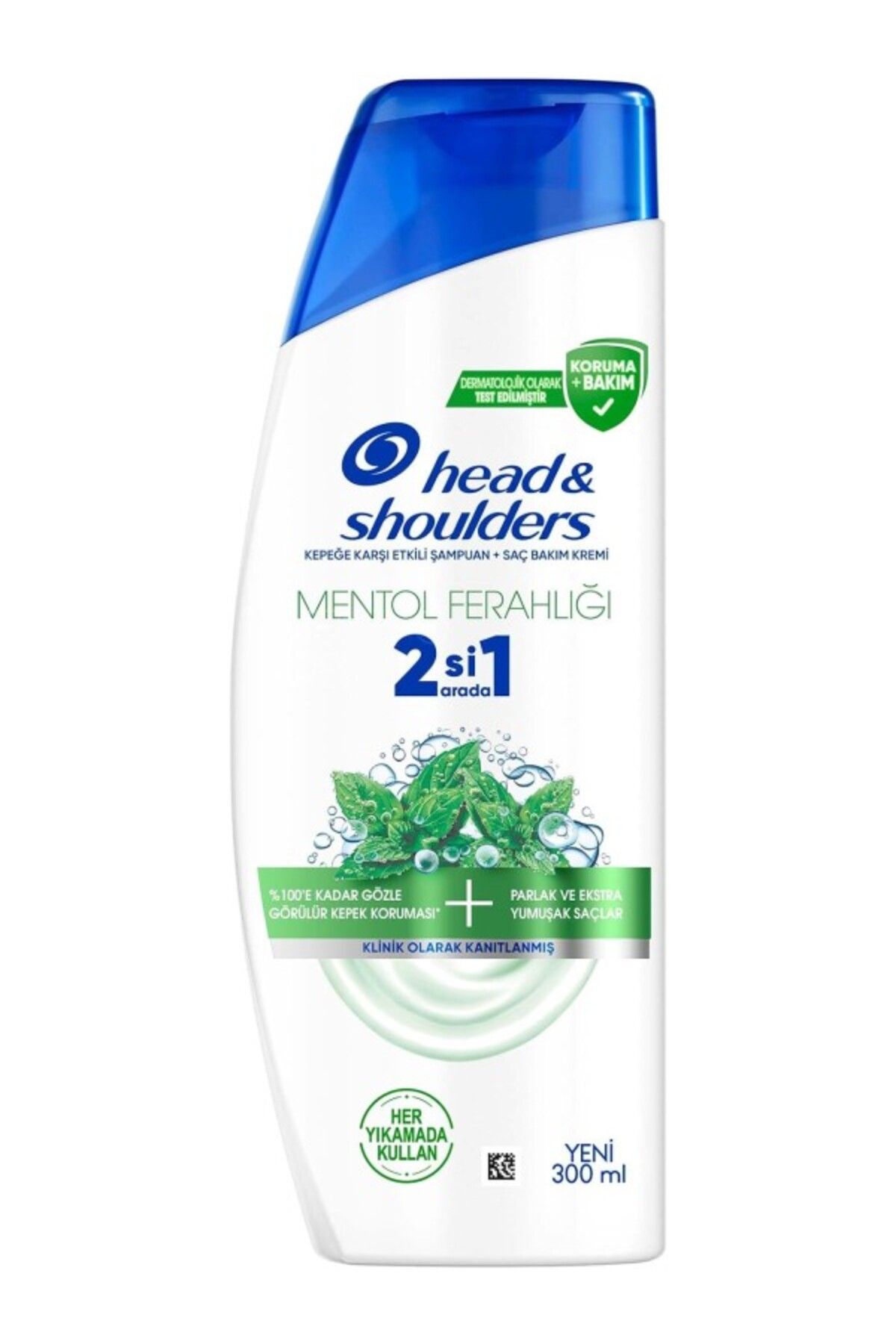 ShopZum Head &Amp; Shoulders Mentol Ferahlığı 2&Apos;Si 1 Arada Kepeğe Karşı Etkili Şampuan 300Ml