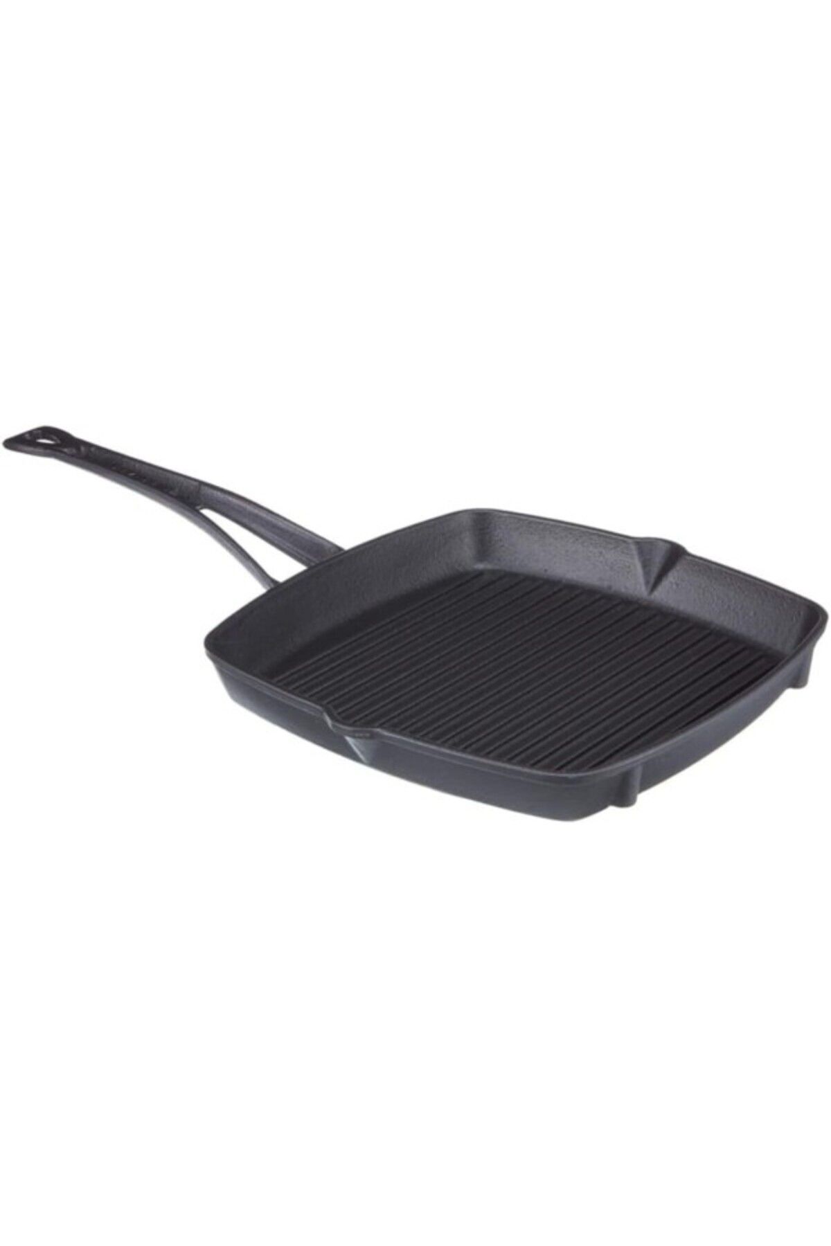 ShopZum Döküm Izgara Tava, Metal Kulplu, 26X26 Cm