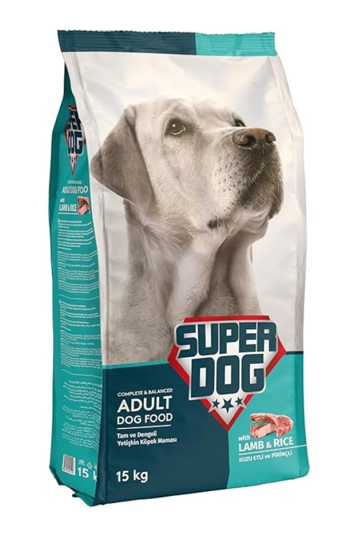 ShopZum Super Dog Kuzu Etli Ve Pirinçli Yetişkin Köpek Maması 15 Kg