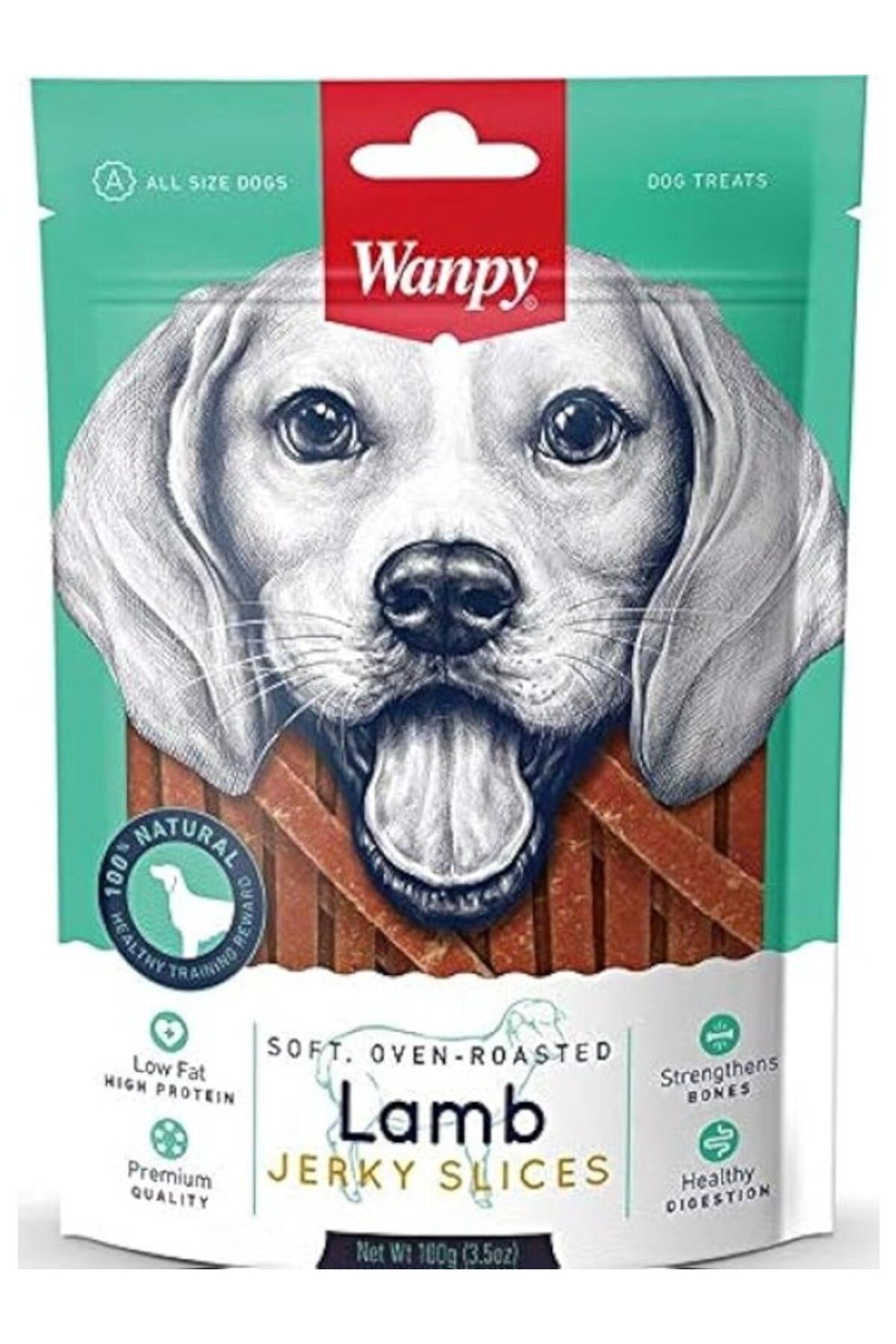 ShopZum Wanpy Yumuşak Kuzu Dilimleri Köpek Ödülü, 100 Gram