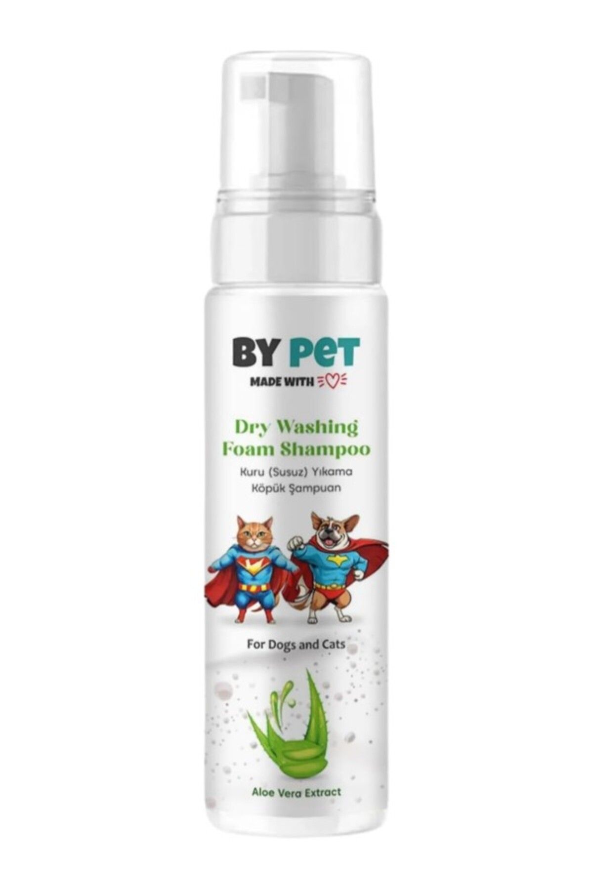 ShopZum Aloe Vera Içerikli Ve Köpek Kuru Yıkama Bakım Şampuanı Tüy Deri Bakım Köpüğü 200 ml