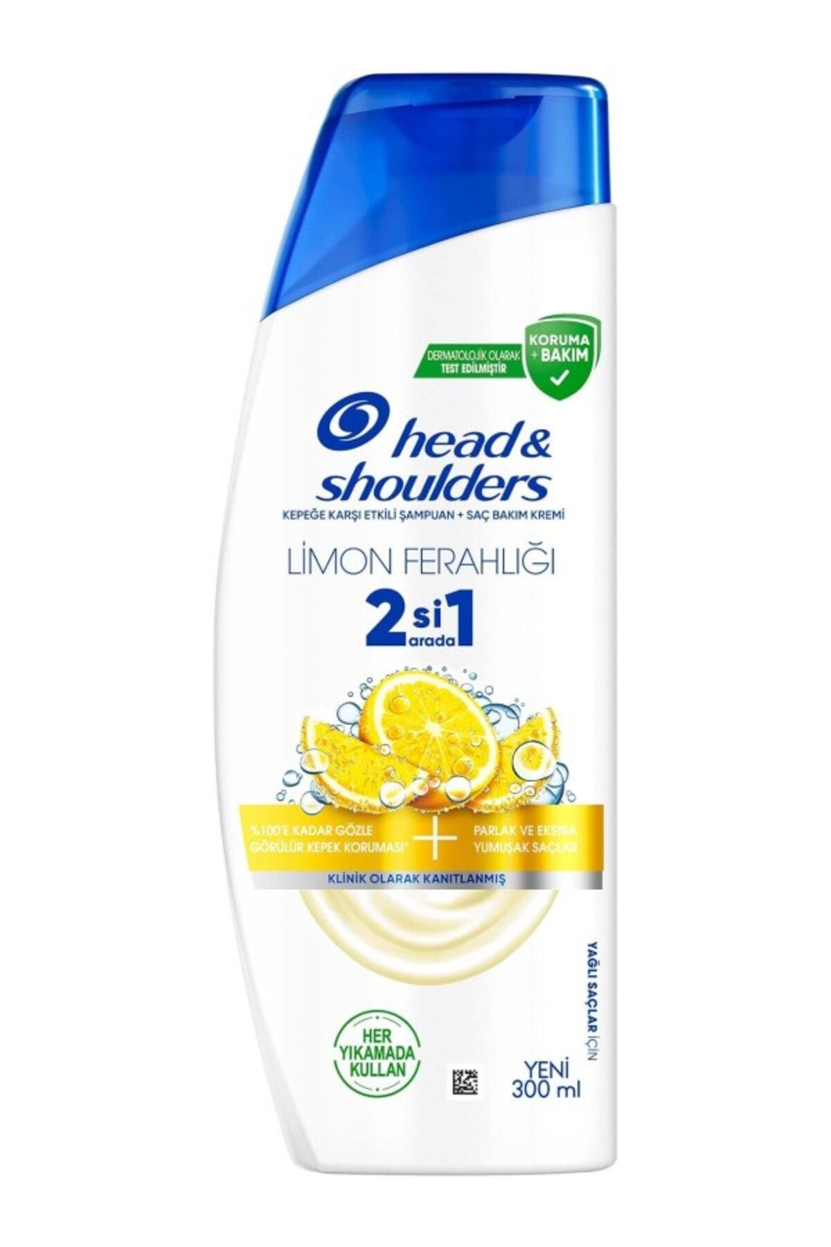 ShopZum Head &Amp; Shoulders Limon Ferahlığı 2&Apos;Si 1 Arada Yağlı Saçlar Kepeğe Karşı Etkili Şampuan 300