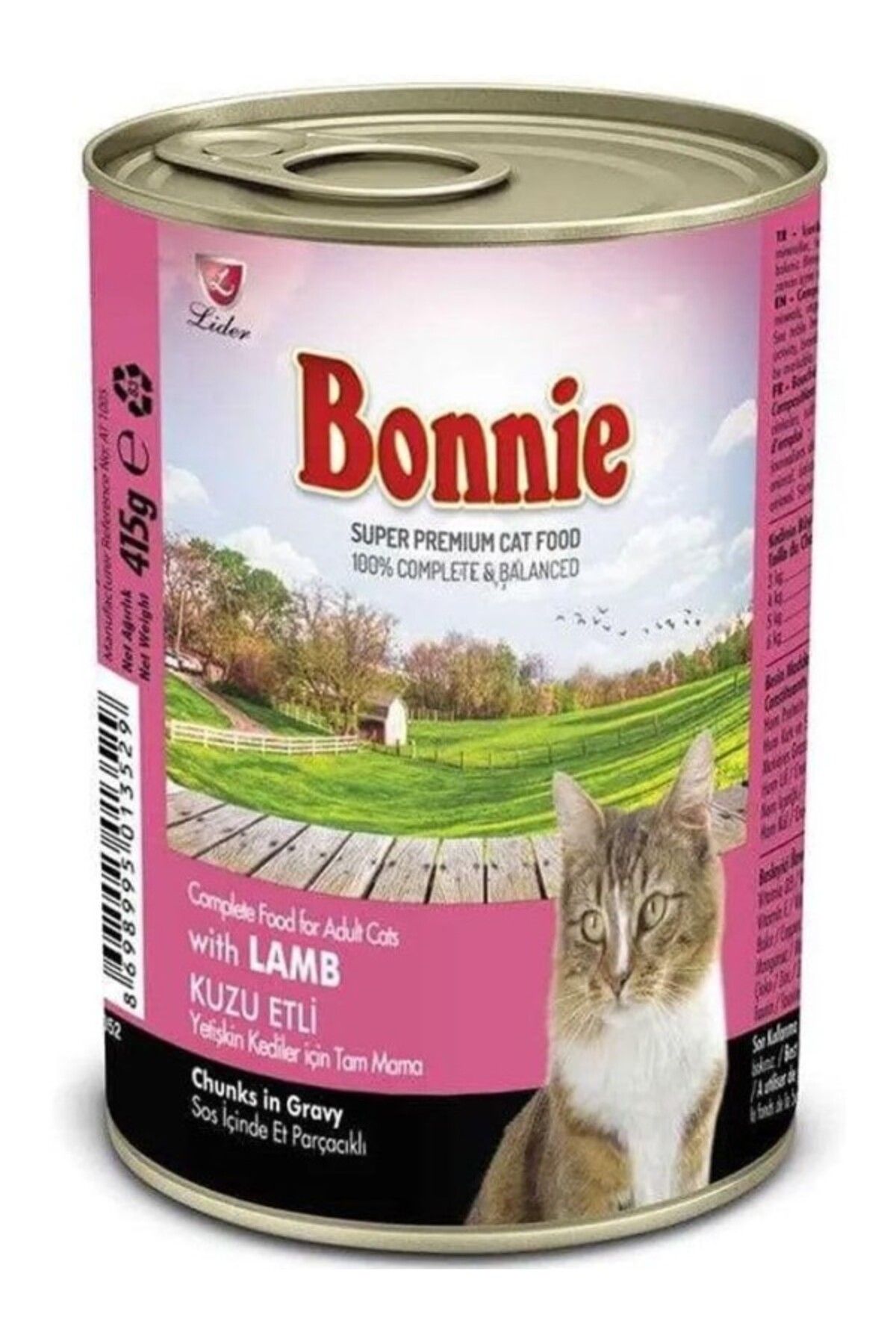 ShopZum Bonnie Sos Içinde Et Parçacikli Kuzu Etli Yetişkin Mamasi 400 G