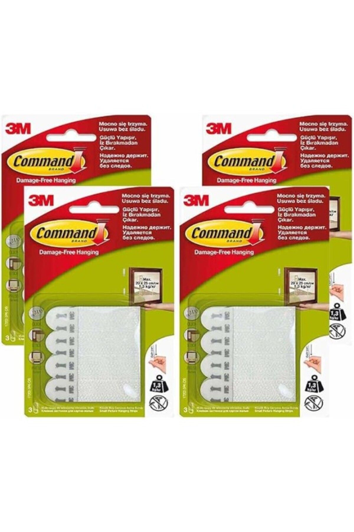 ShopZum Command 17202-3Pk - Cıs Küçük Boy Cırt Bant, 4X