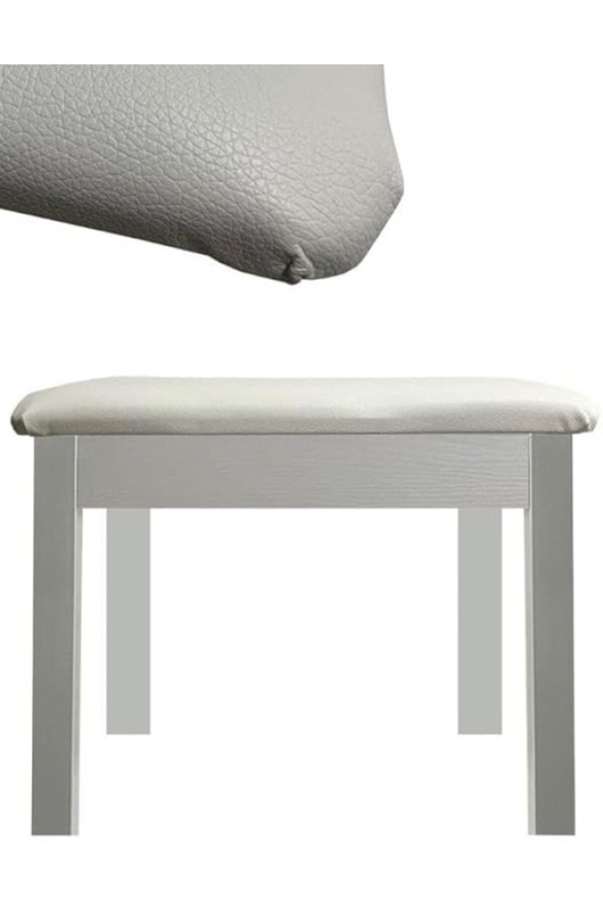 ShopZum Midex Tbx-144wh Üst Kalite Piyano Taburesi Gizli Bölmeli Beyaz Renk (32X54X48)