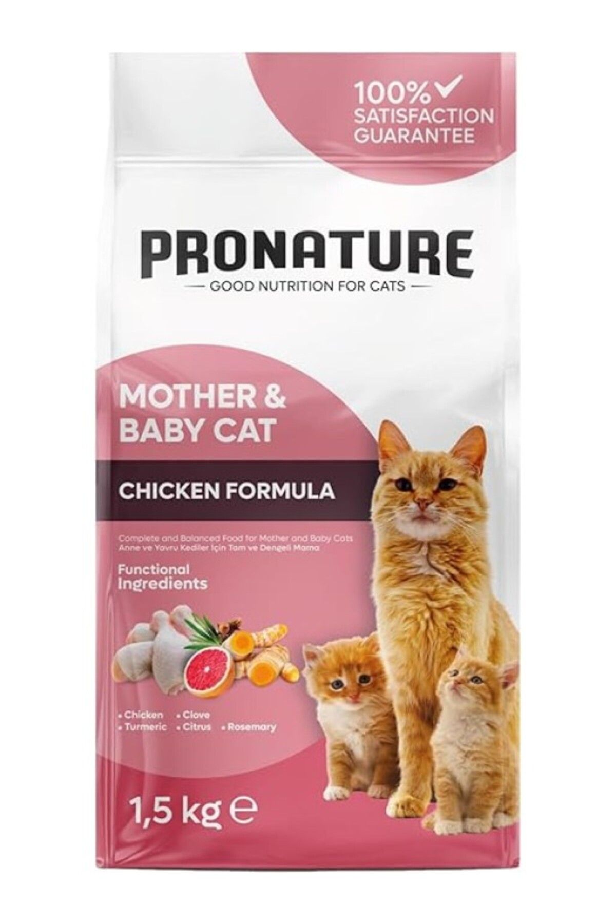 ShopZum Pronature Tavuklu Mother And Baby Kedi Maması 1,5 Kg