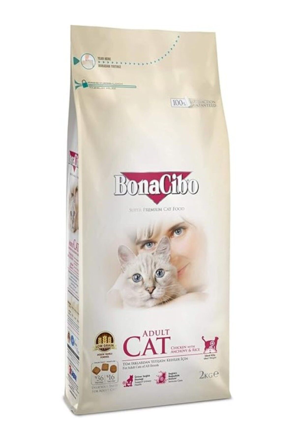 ShopZum Bonacibo Adult Tavuk Hamsi Maması 2 Kg