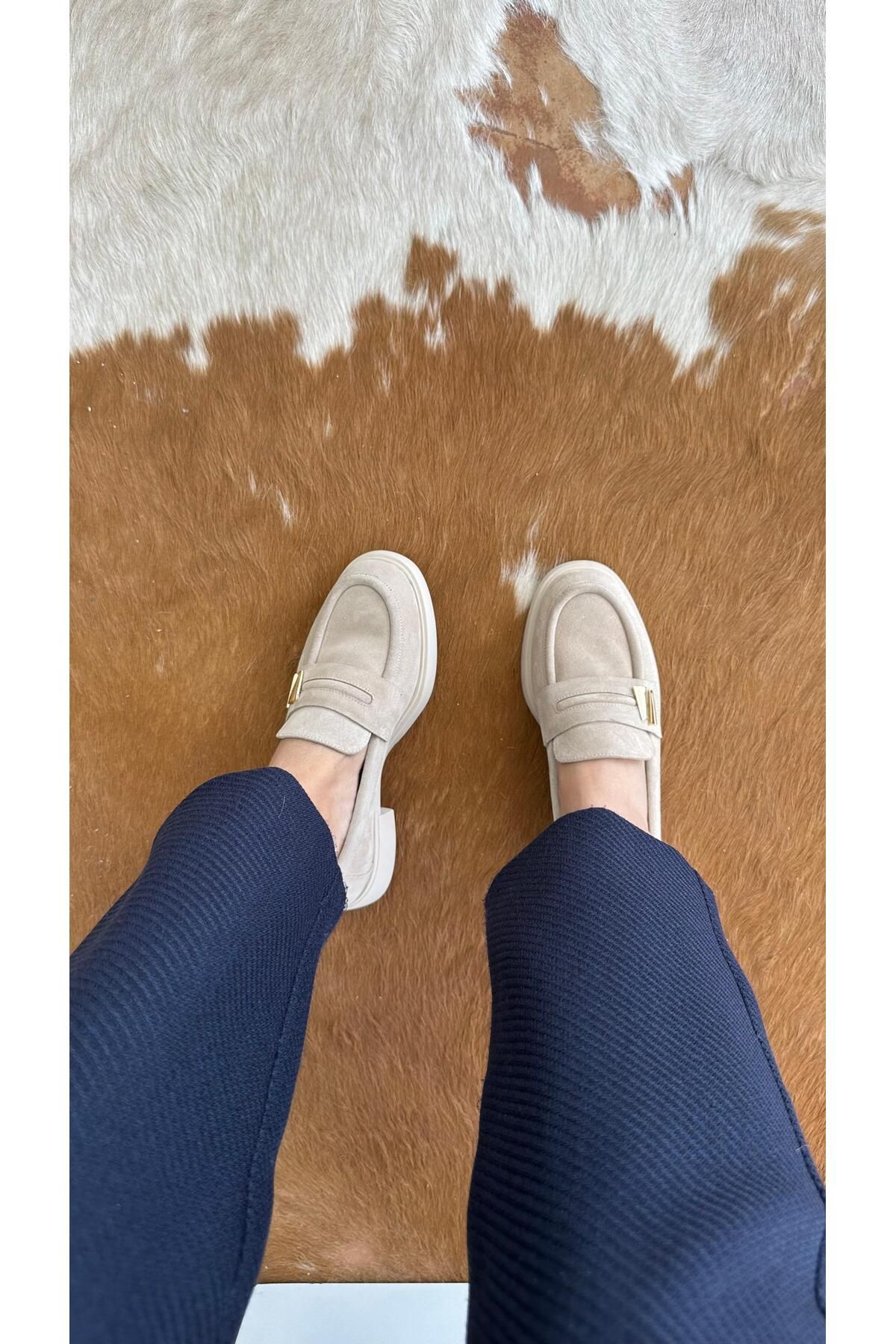 H&K GLOW Hakiki Süet Deri Loafer