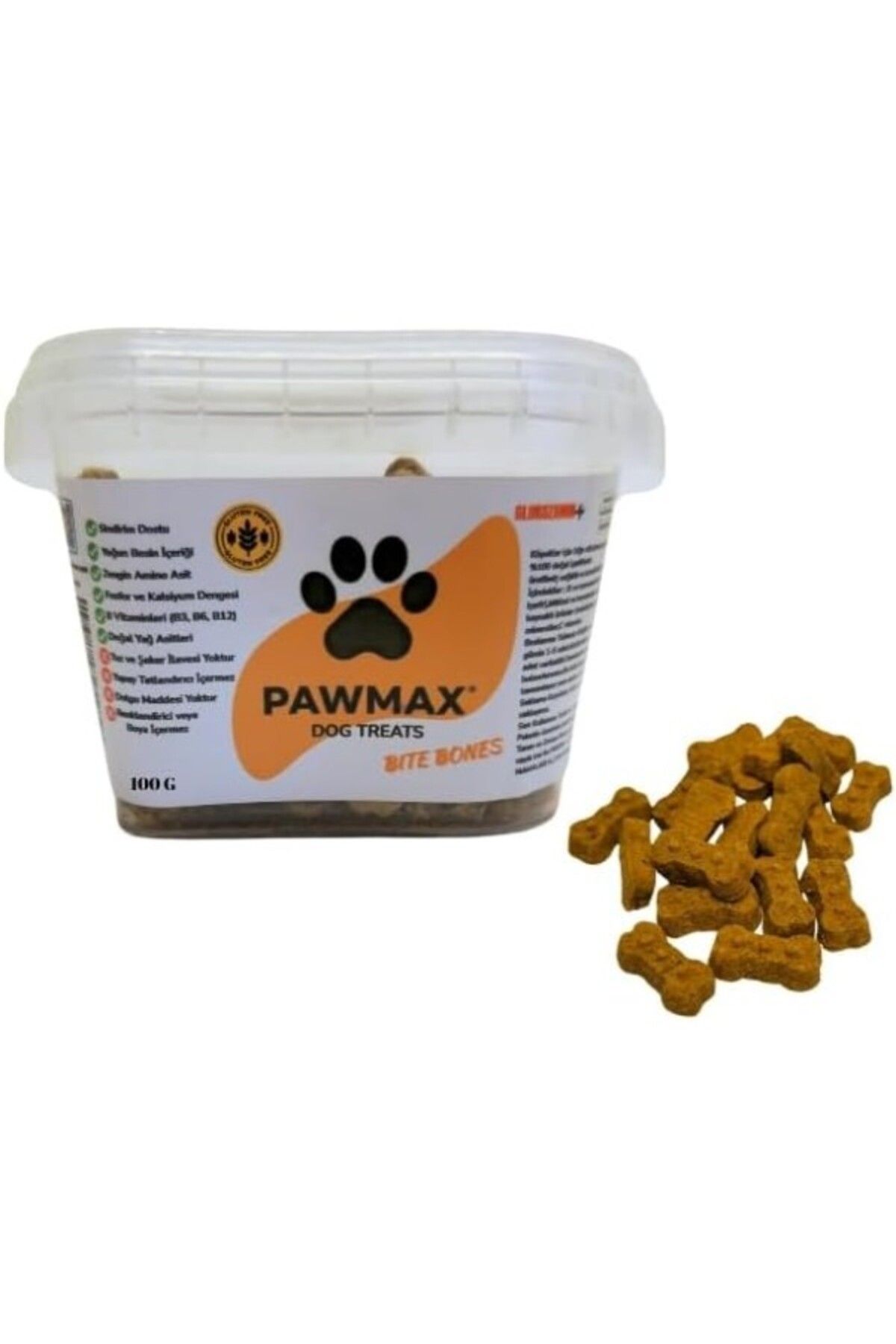 ShopZum Pawmax Bite Bone Glutensiz Köpek Ödülü – Küçük Irklar İçin Küçük Kemik Şeklinde Sağlıklı