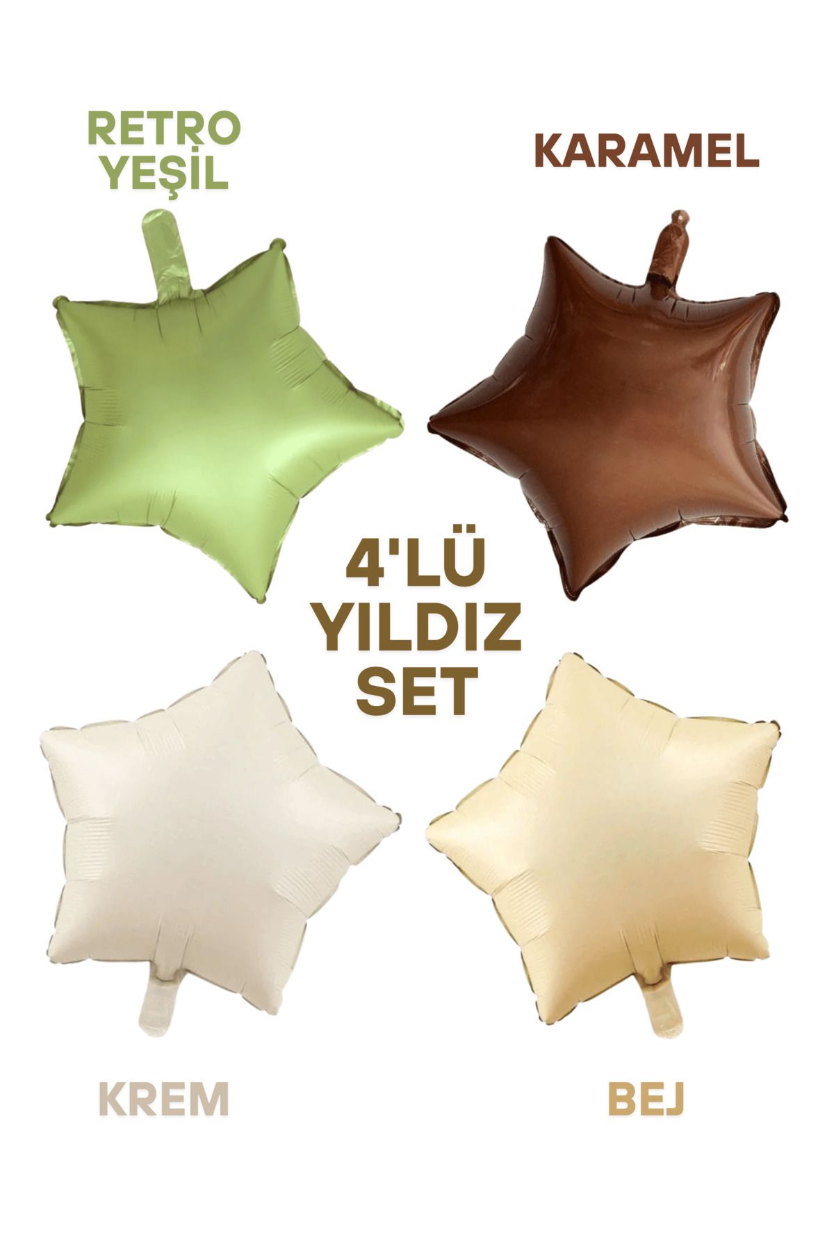 Mielibon 18 İnç Yıldız Folyo Balon