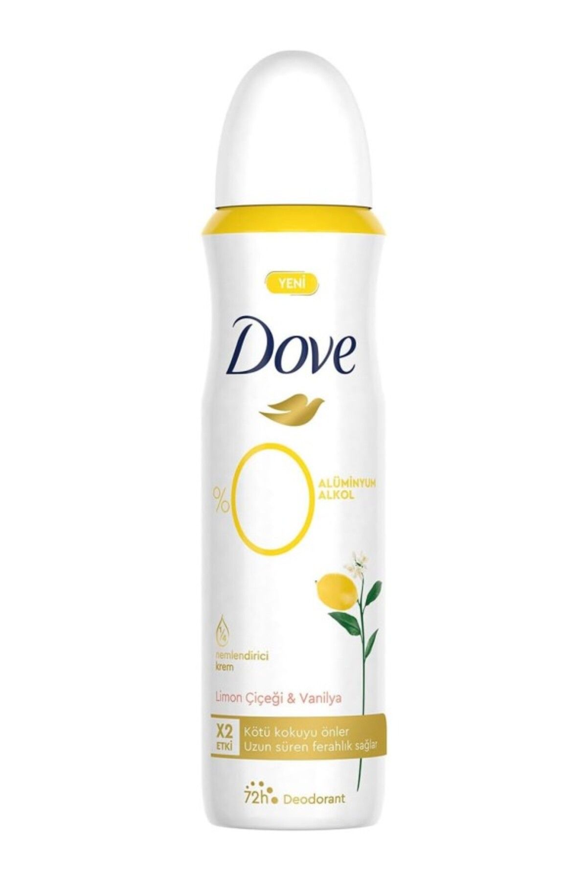 ShopZum Dove Kadın Deodorant%0 Alüminyum Limon Çiçeği &Amp; Vanilya 150Ml