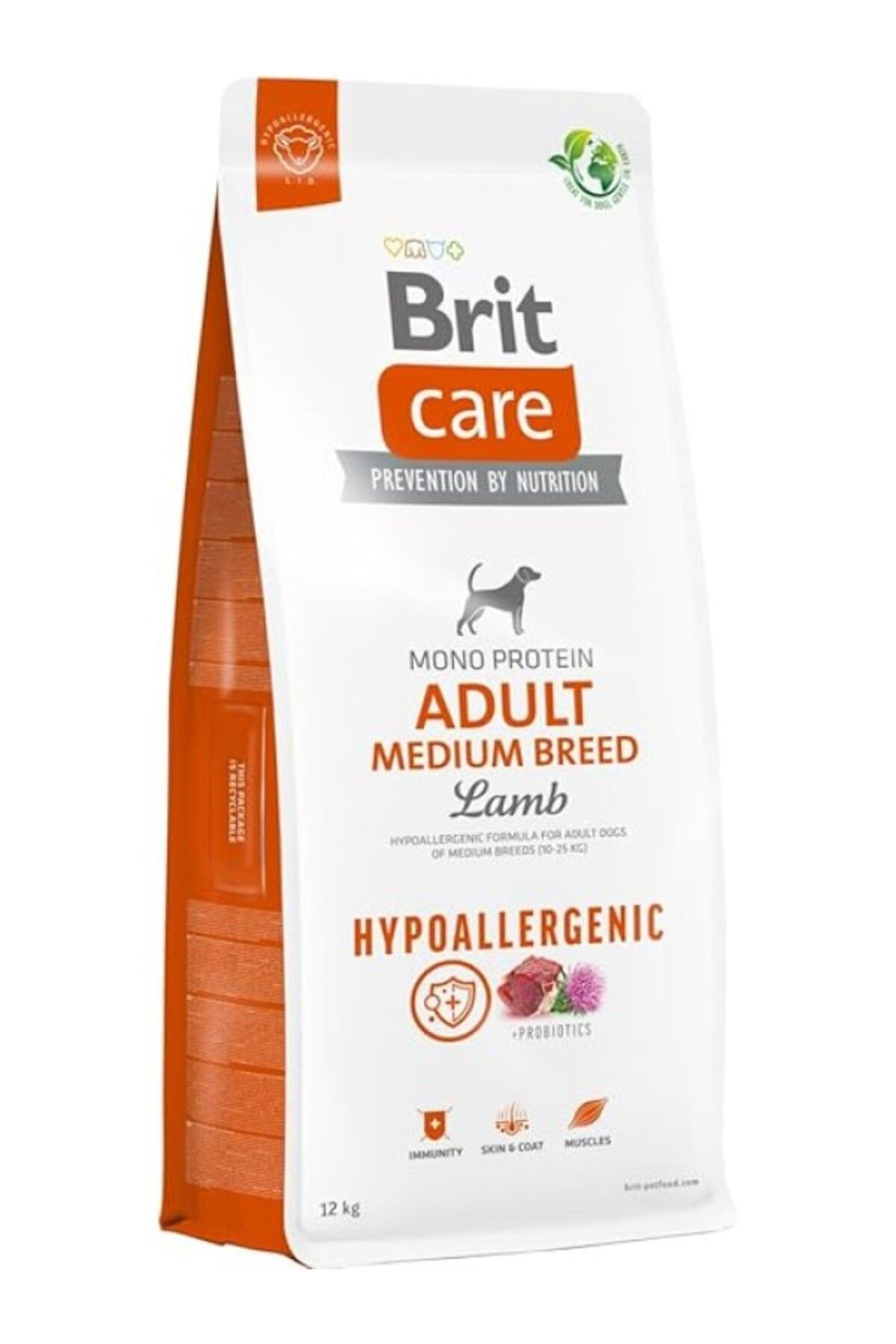 ShopZum Brit Care Hypoallergenic Köpek Kuru Maması, Yetişkin Orta Irk, 3 Kg